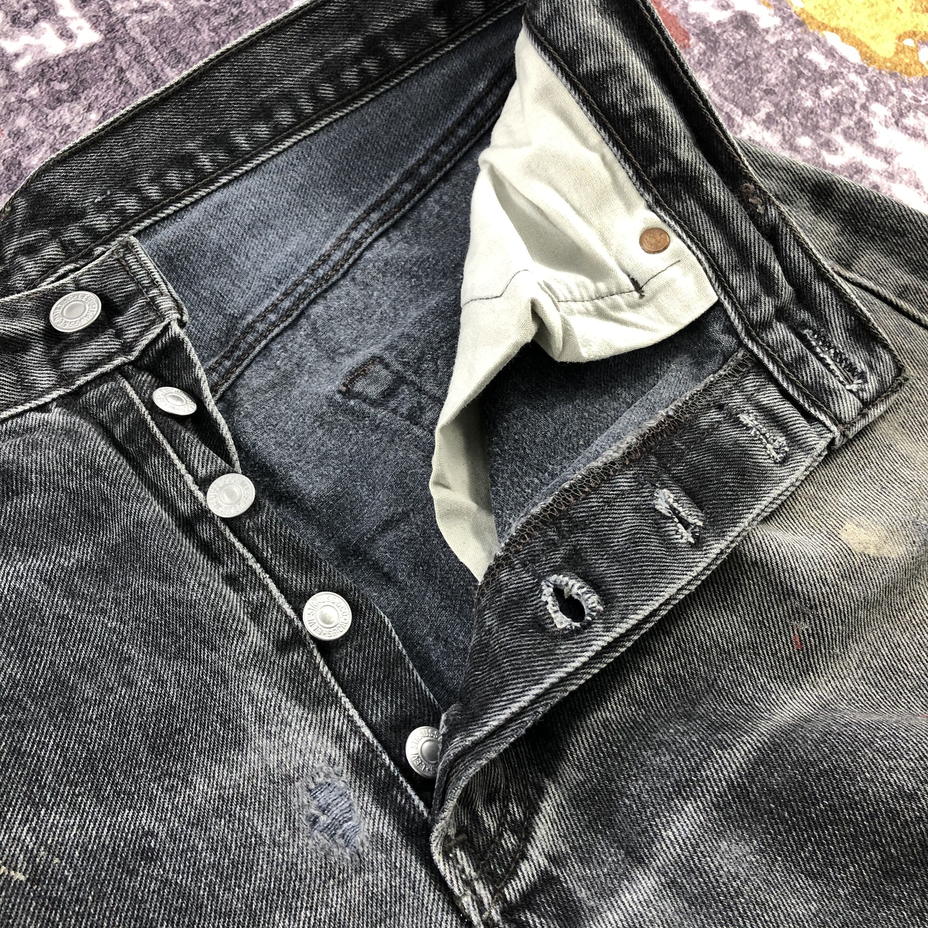 Levi's × Vintage Vintage 90s Levis 501 Sunfaded Jeans-JM2365 Size US 33 - 14 Thumbnail