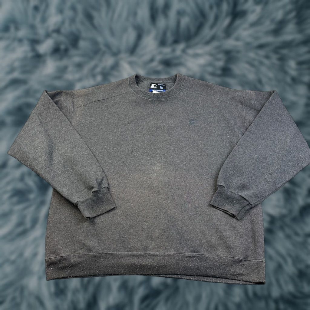 Starter VINTAGE Starter PRO80 Sweater Mens Large Gray Crewneck Sweat Shirt Casual Size US L / EU 52-54 / 3 - 1 Thumbnail