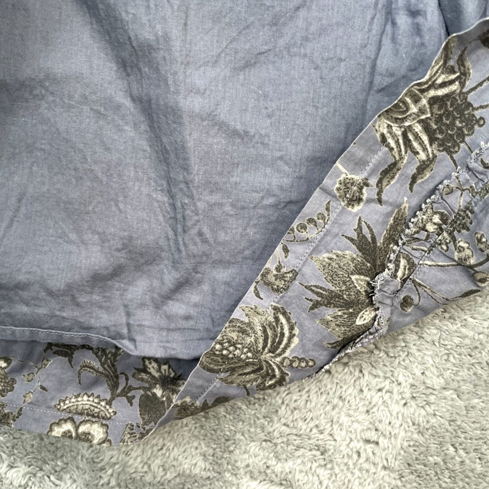 Converse Converse Dress Women Medium Gray A Line Floral Pleated Cottagecore Size M / US 6-8 / IT 42-44 - 5 Thumbnail