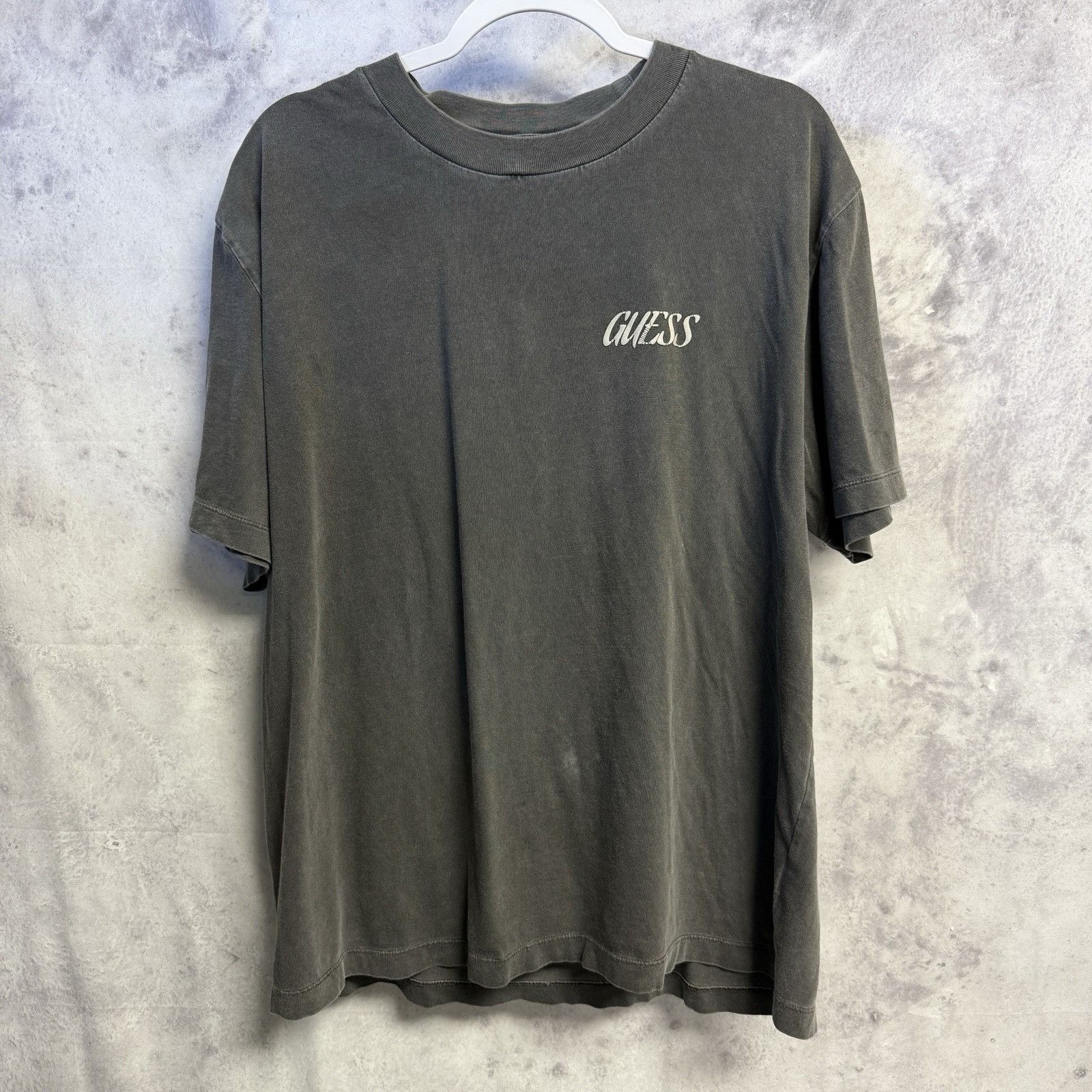 Guess Guess Originals T Shirt Mens L 24x28 Faded Black Gray Short Size US L / EU 52-54 / 3 - 3 Thumbnail