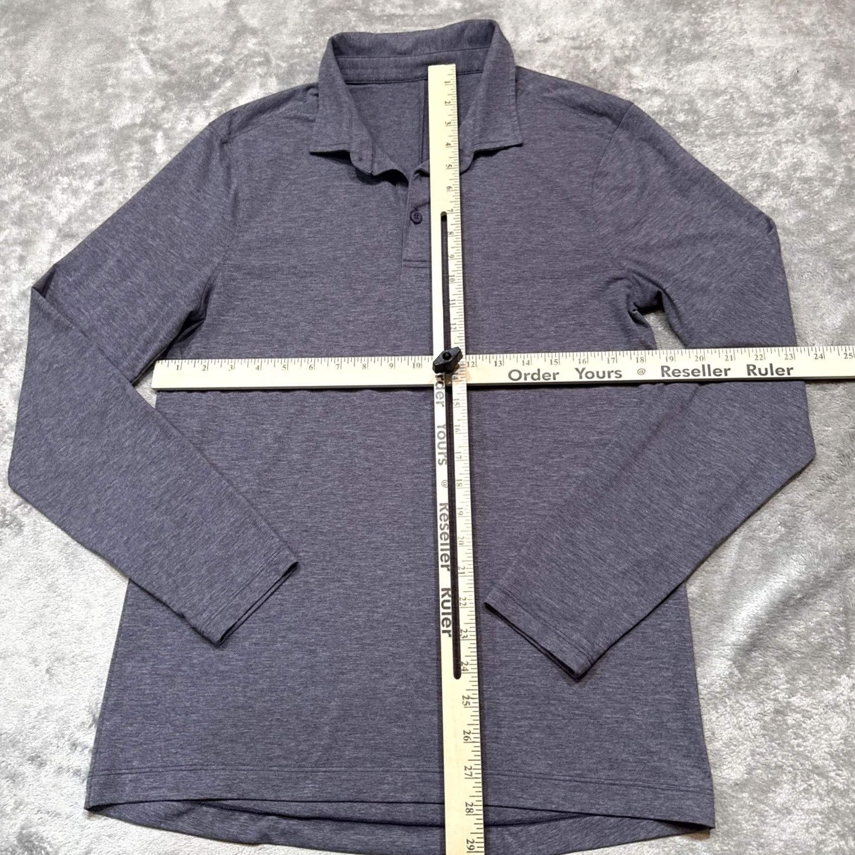 Lululemon Lululemon Polo Shirt Mens Medium Blue Long Sleeve Stretch Moisture Wicking Size US M / EU 48-50 / 2 - 3 Thumbnail