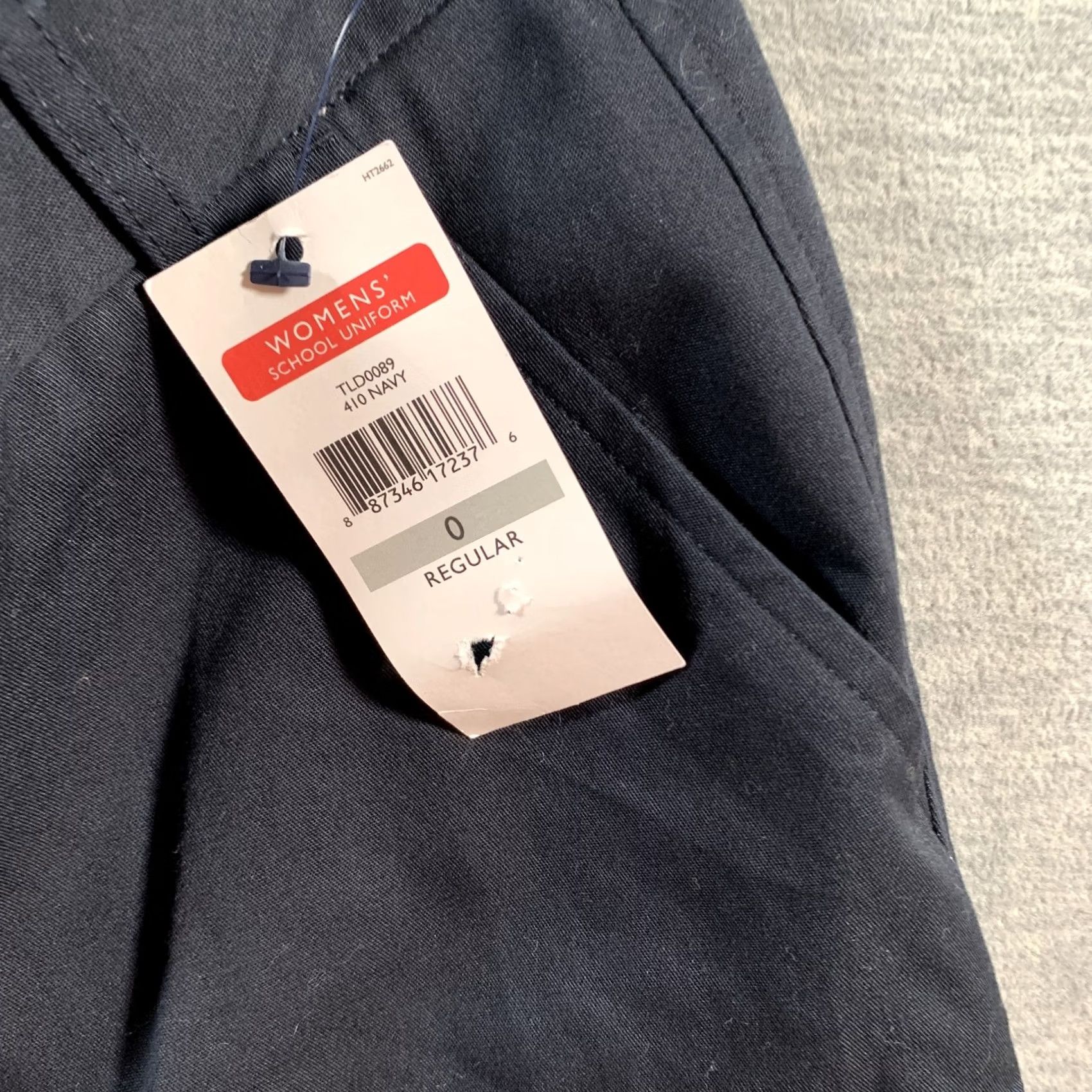 Tommy Hilfiger Tommy Hilfiger Pants Womens 0 Regular Navy Blue School Uniform Straight Classic Size 25" / US 0 / IT 36 - 4 Thumbnail