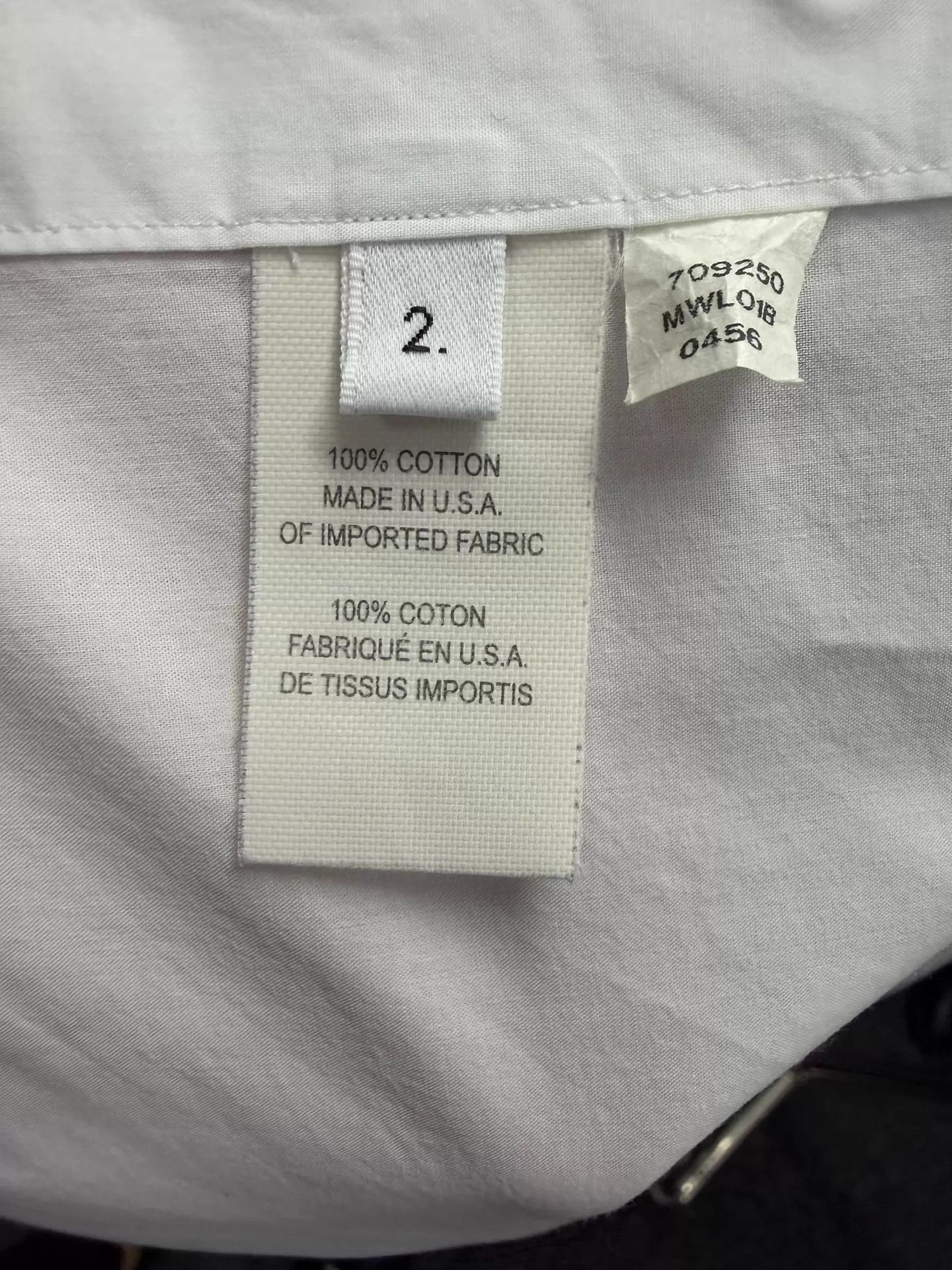 Thom Browne Thom Browne Men's 4-Bar White Poplin Shirt Size 2 Size US M / EU 48-50 / 2 - 5 Thumbnail