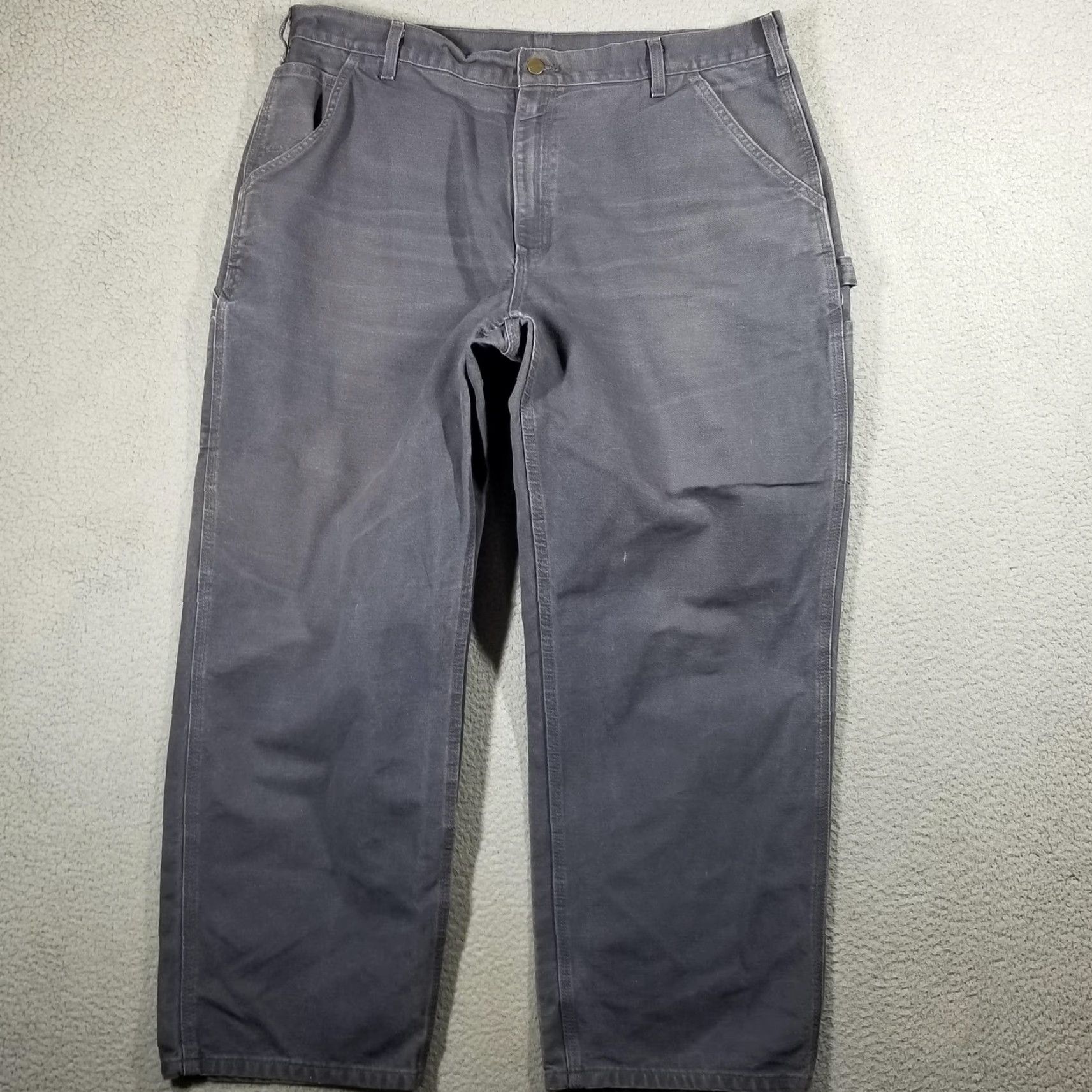 Carhartt Carhartt Mens Pants 40x30 Gray Workwear Dungaree Fit Canvas Cargo Work Pant Modern Size US 40 / EU 56 - 2 Thumbnail