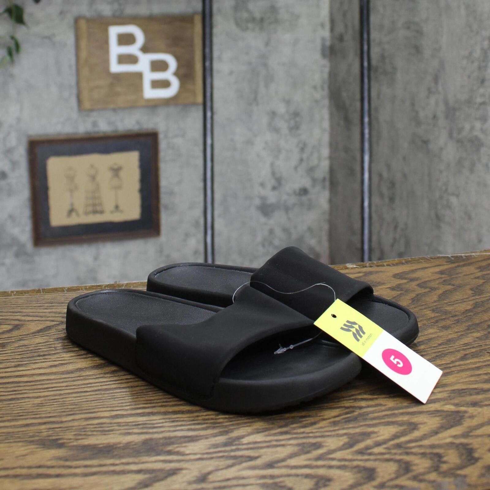 Designer NWT All In Motion Slide Sandals 89259395 Black 5M 5 M Size US 5 / IT 35 - 1 Thumbnail