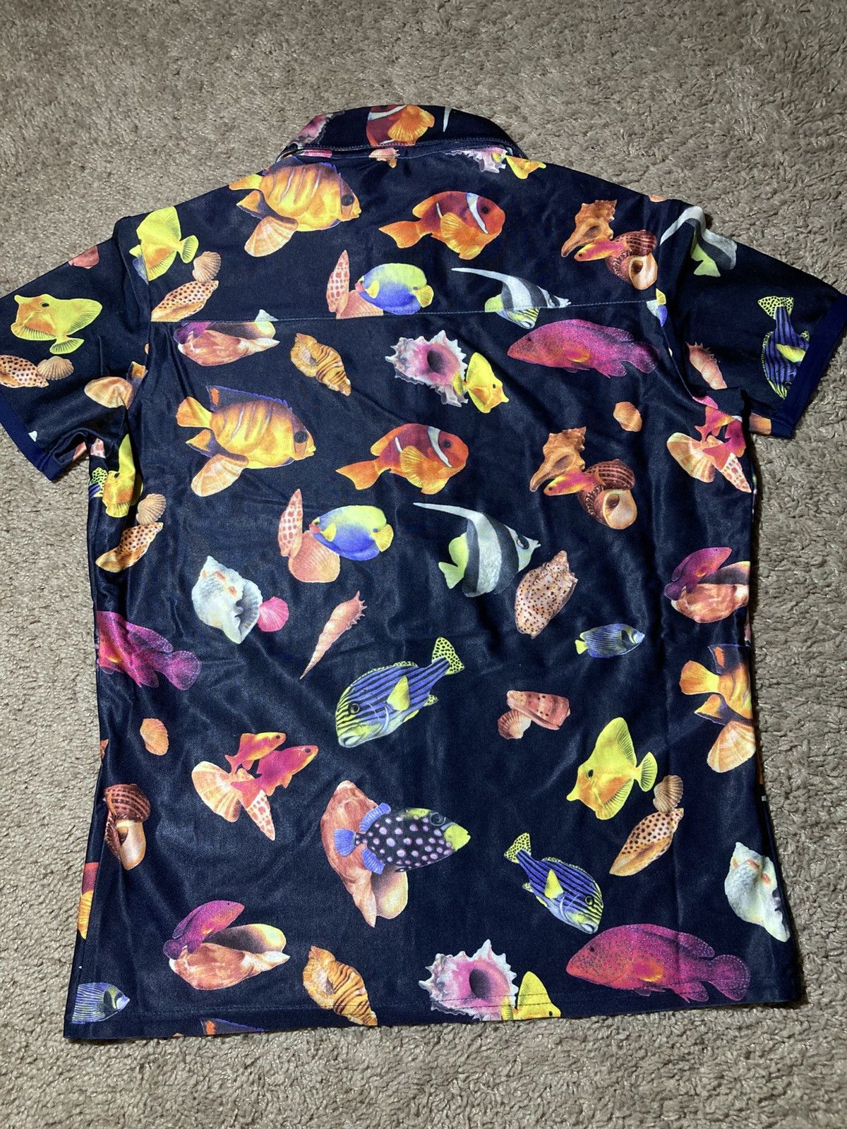 Dexter Wong SS99 Dexter Wong Fish Print Button Up Rave 90s 1999 UK Size US S / EU 44-46 / 1 - 7 Thumbnail