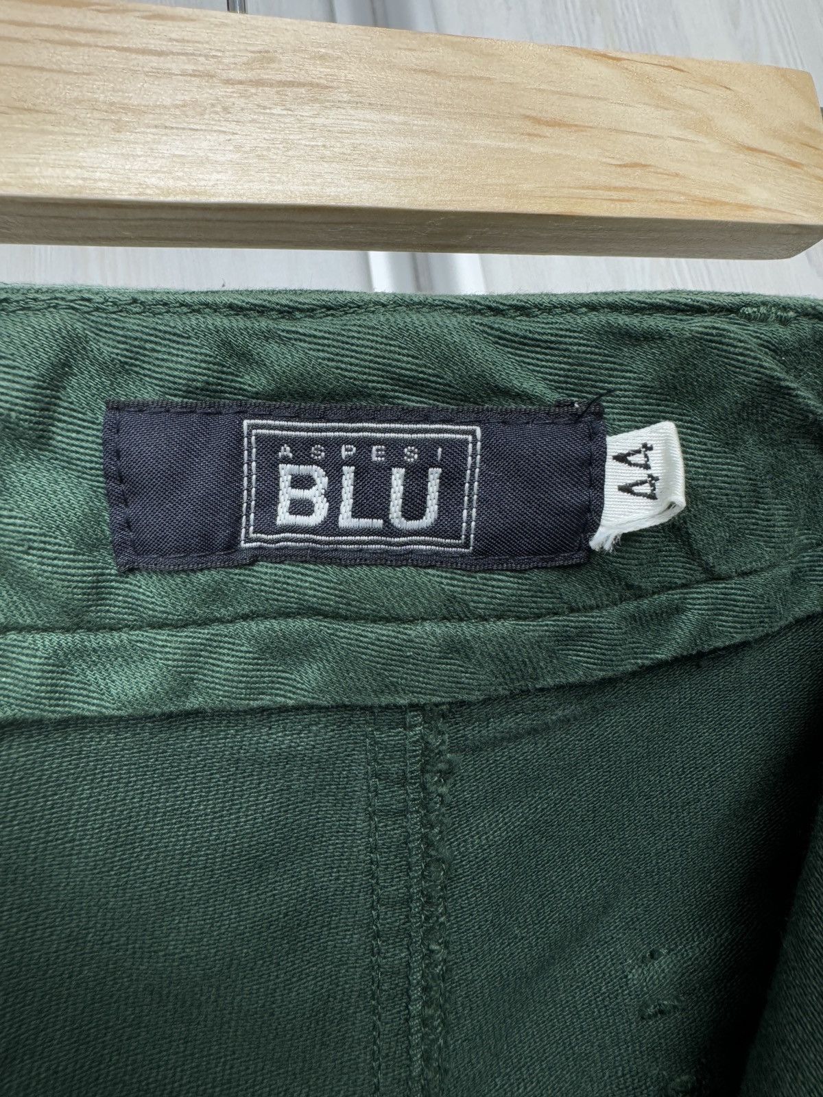 Aspesi Aspesi Blu vintage green cargo utility y2k pants Size 32" / US 10 / IT 46 - 10 Thumbnail