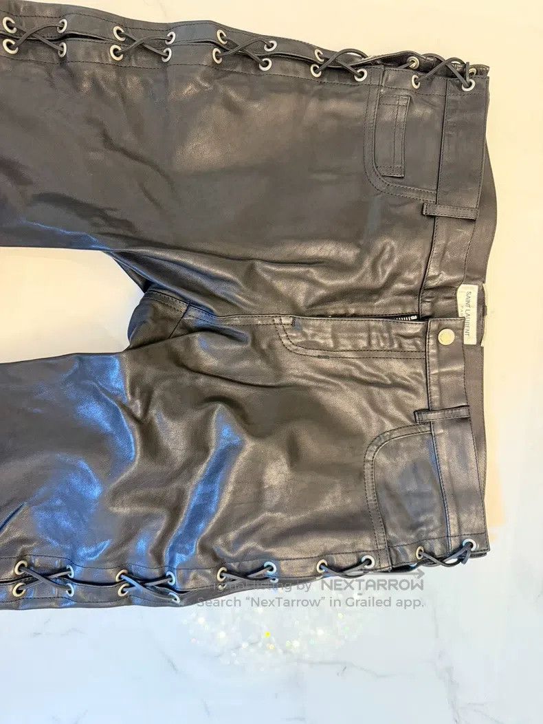 Saint Laurent Paris Saint Laurent Paris Real leather pants Size US 34 / EU 50 - 3 Thumbnail