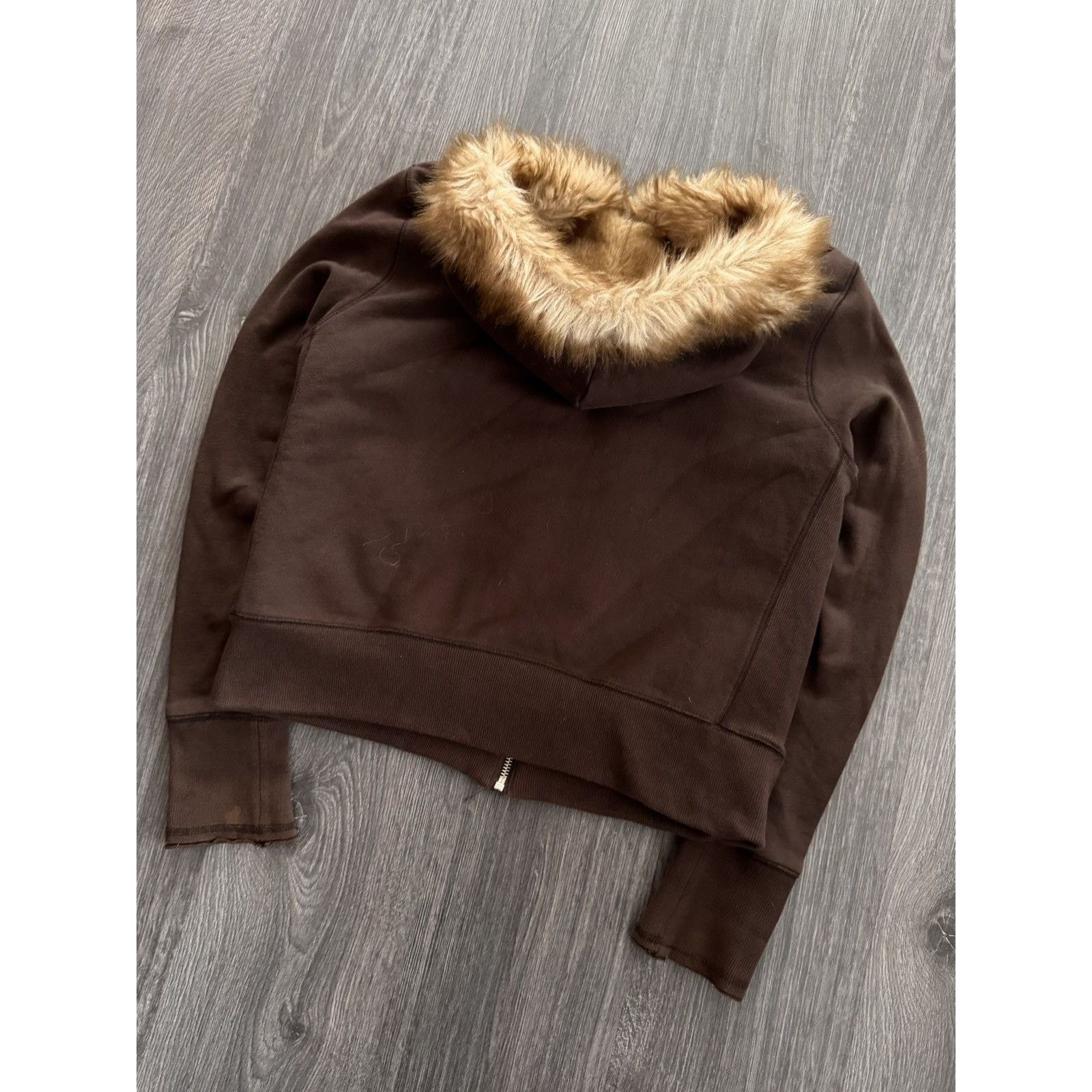 Vintage Vintage NRHA Brown Cropped Fur Hoodie Size US S / EU 44-46 / 1 - 7 Thumbnail