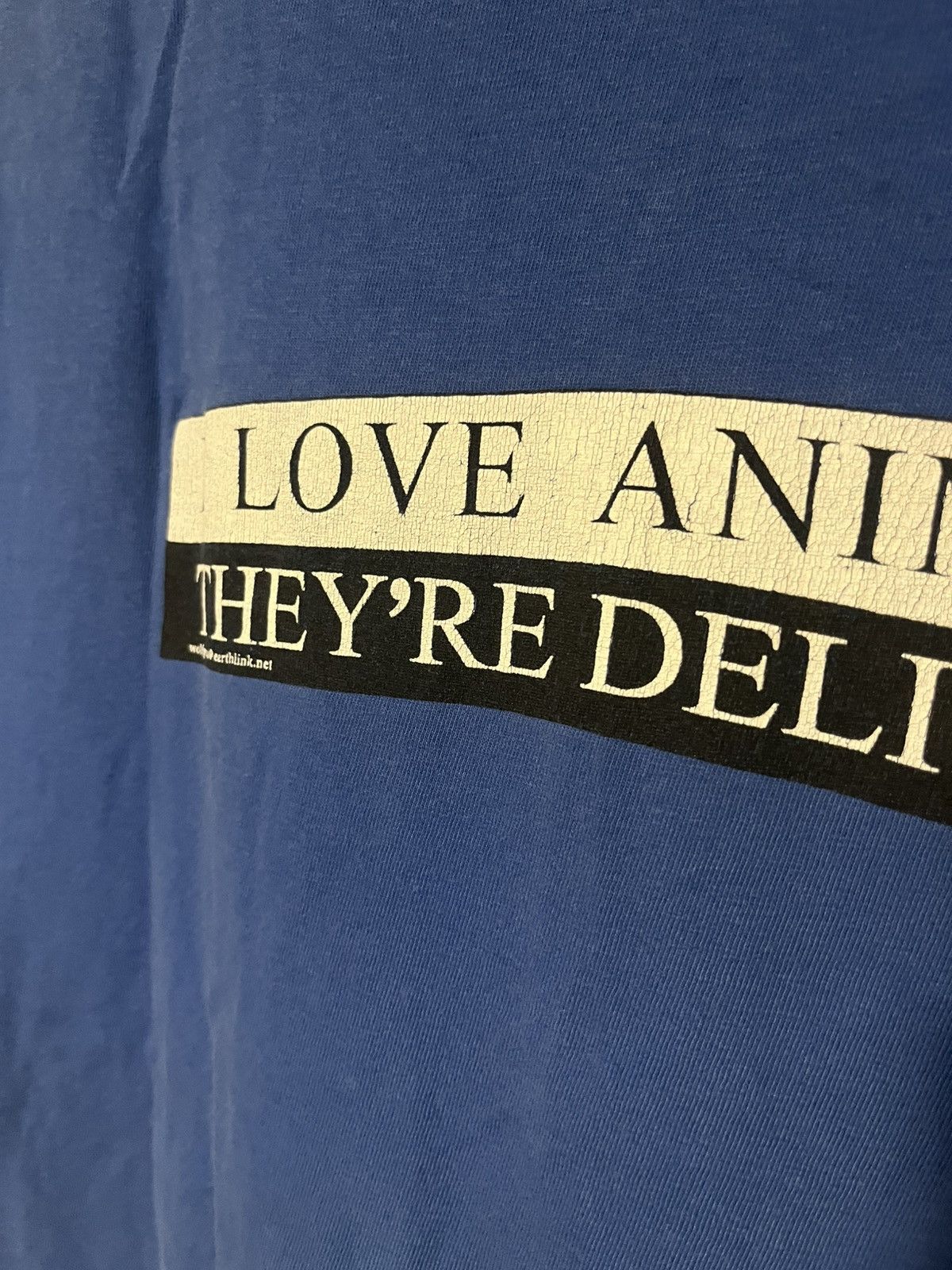 Hanes Vintage 90’s I love Animals their delicious humor tee Size US XL / EU 56 / 4 - 9 Thumbnail