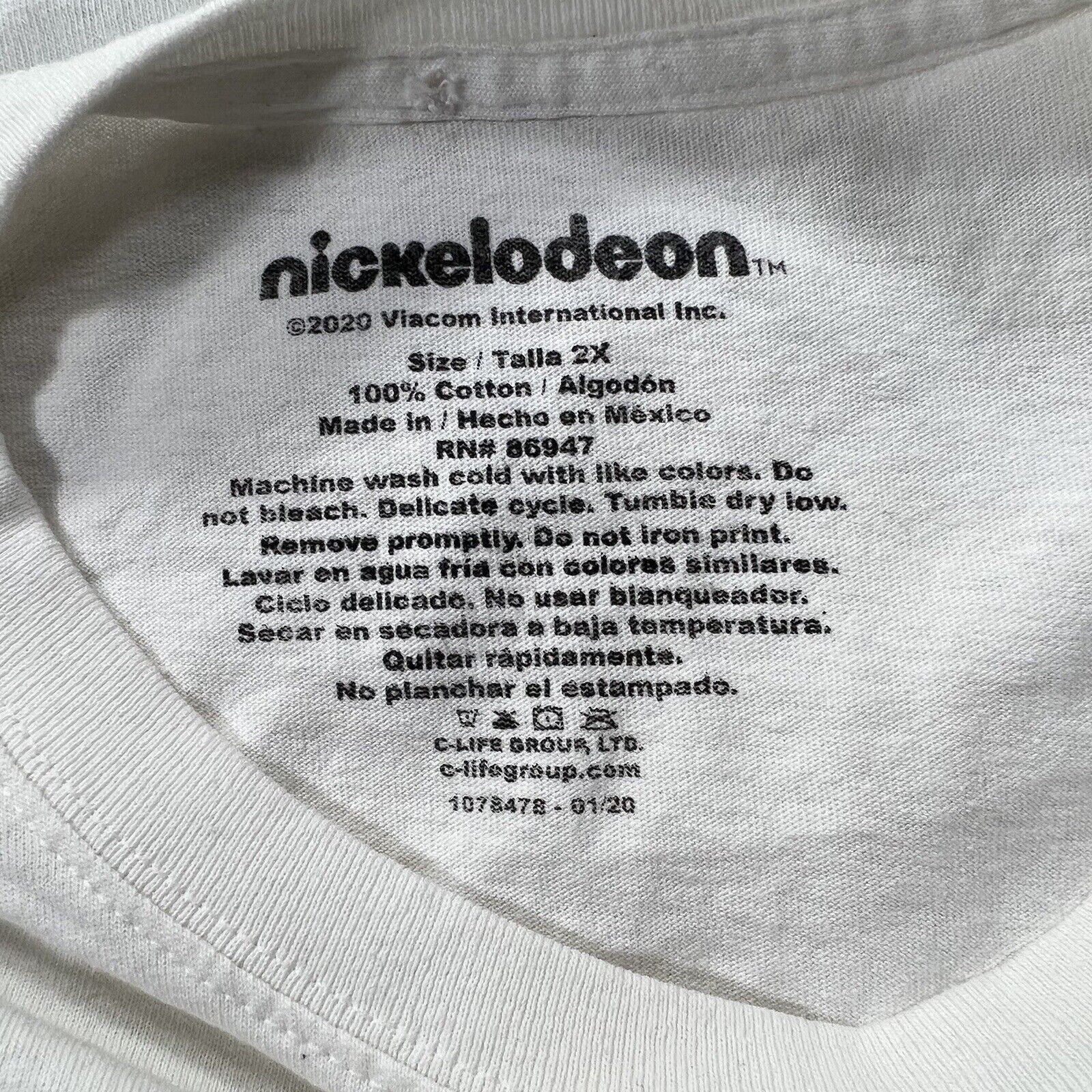 Nickelodeon Nickelodeon Rugrats 2X White Cropped Top Graphic T Shirt Size XXL / US 16-18 / IT 52-54 - 3 Thumbnail