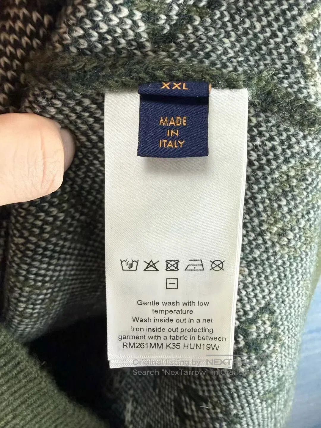 Louis Vuitton louis vuitton green gradient wool sweater. Size US XXL / EU 58 / 5 - 4 Thumbnail