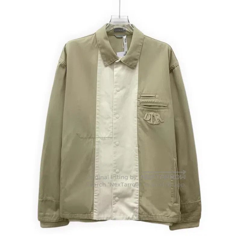 Dior Dior Color-blocked logo letter embroidery cotton lapel sin Size US M / EU 48-50 / 2 - 1 Thumbnail