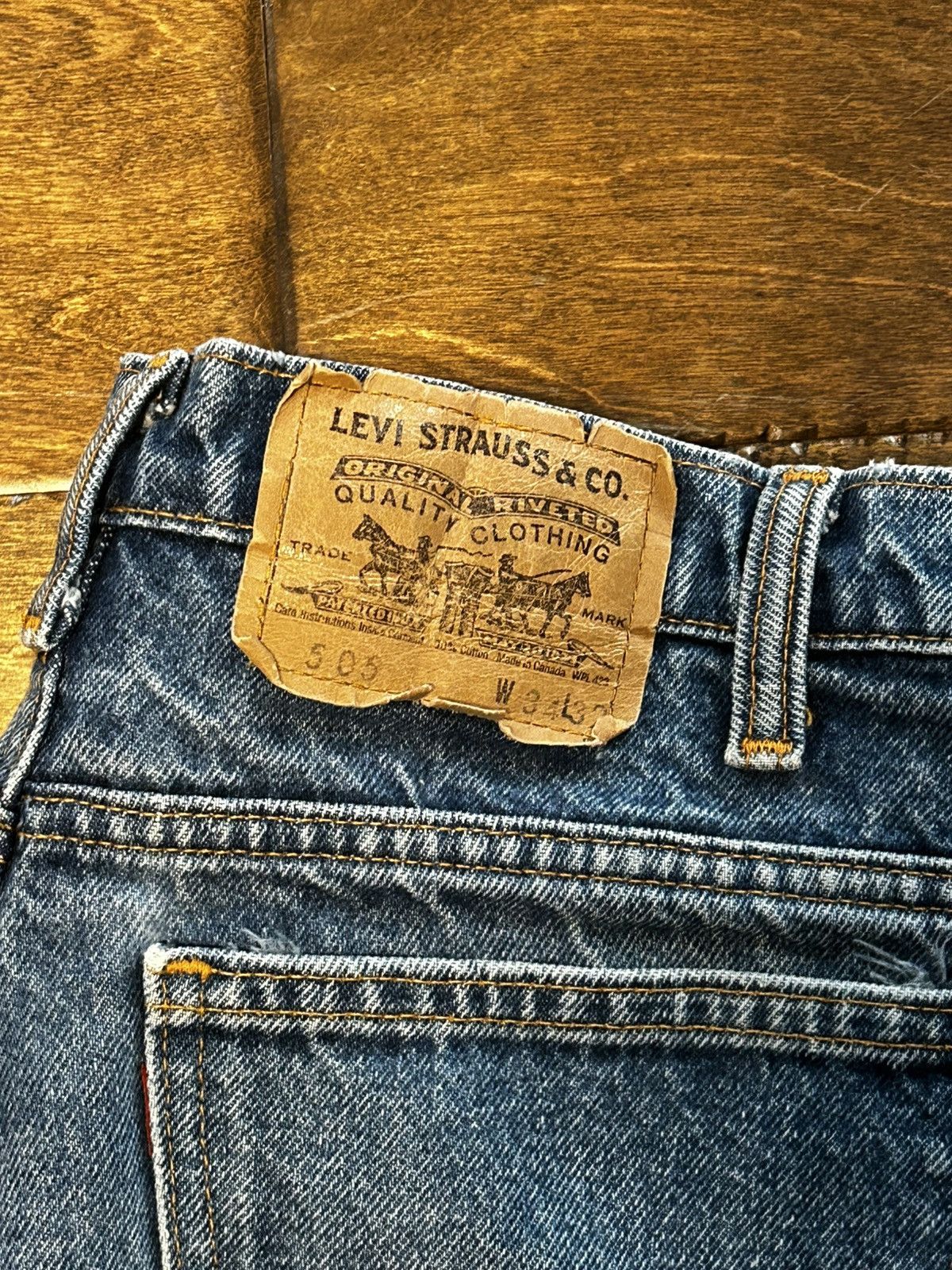 Levi's × Vintage Vintage made in Canada denim Levi 505 Size US 34 / EU 50 - 2 Thumbnail