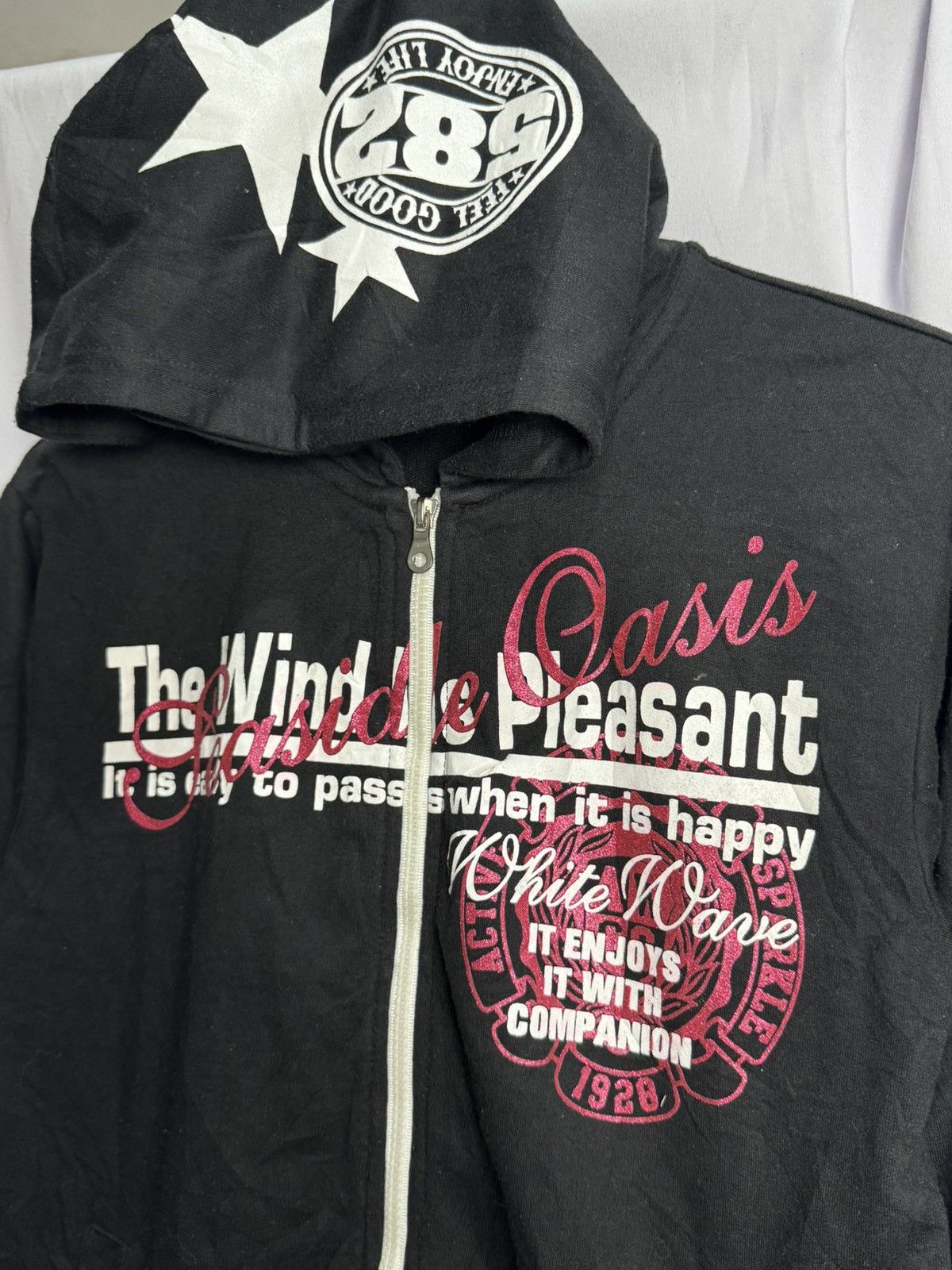 If Six Was Nine × Japanese Brand × Le Grande Bleu (L.G.B.) Japanese Hoodie Poem Excuse 2000s Size US M / EU 48-50 / 2 - 4 Thumbnail