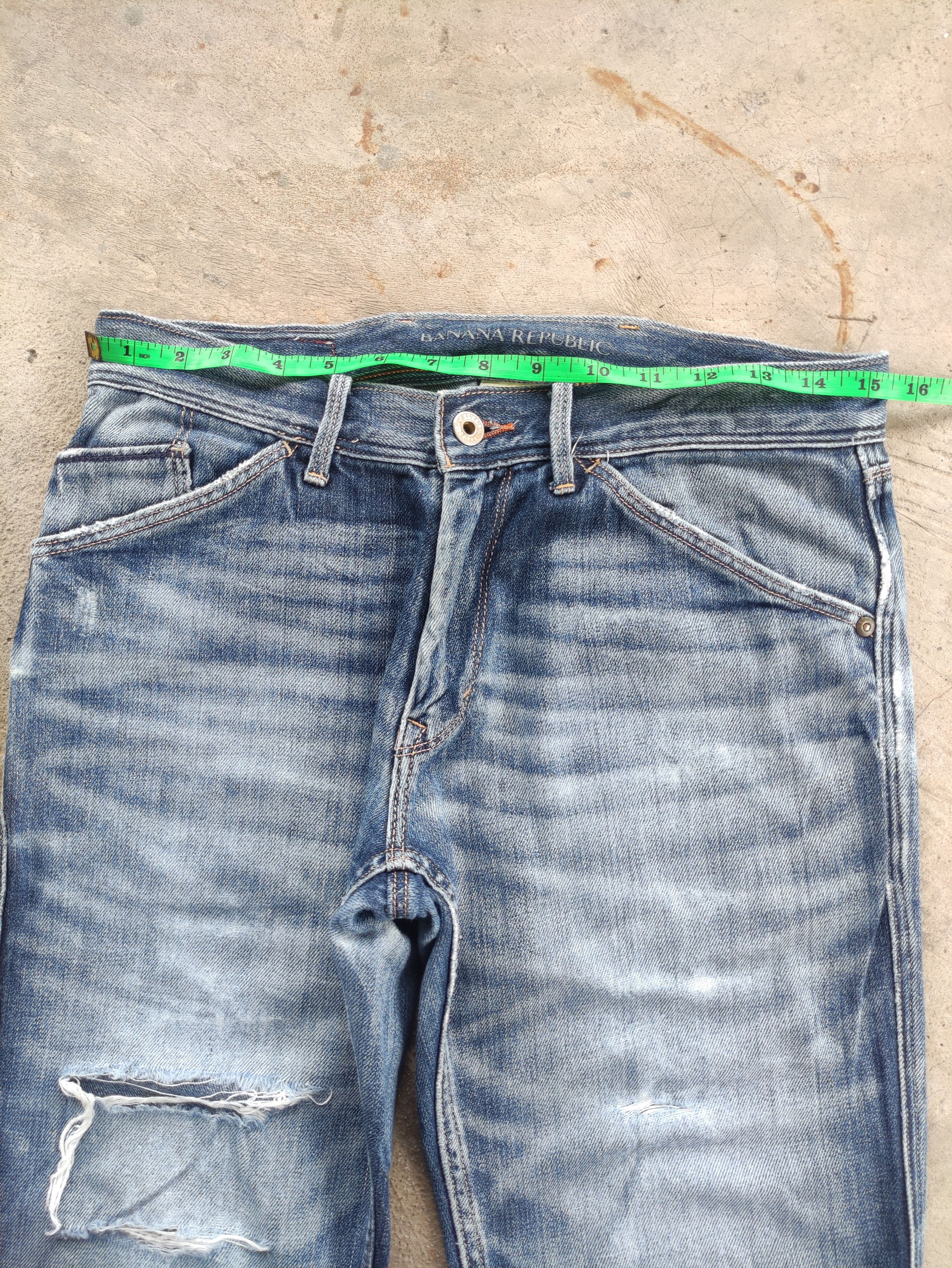 Banana Republic Vintage Banana Republic Denim Distressed Faded Denim Size US 30 / EU 46 - 6 Thumbnail