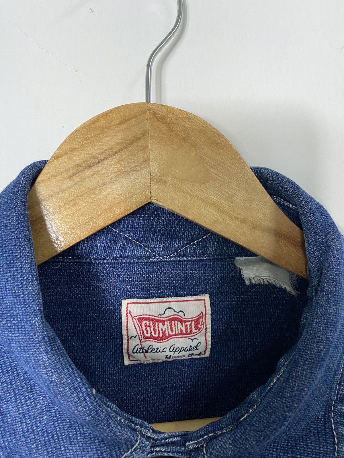 Japanese Brand Gumu Intl Union Made Button Up Denim Shirt Size US M / EU 48-50 / 2 - 4 Thumbnail