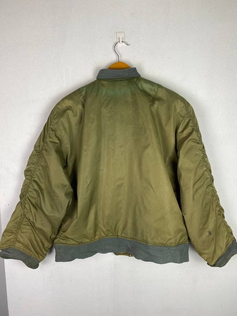 Japanese Brand vintage japanese brand thrashed bomber jacket Size US XXL / EU 58 / 5 - 8 Thumbnail