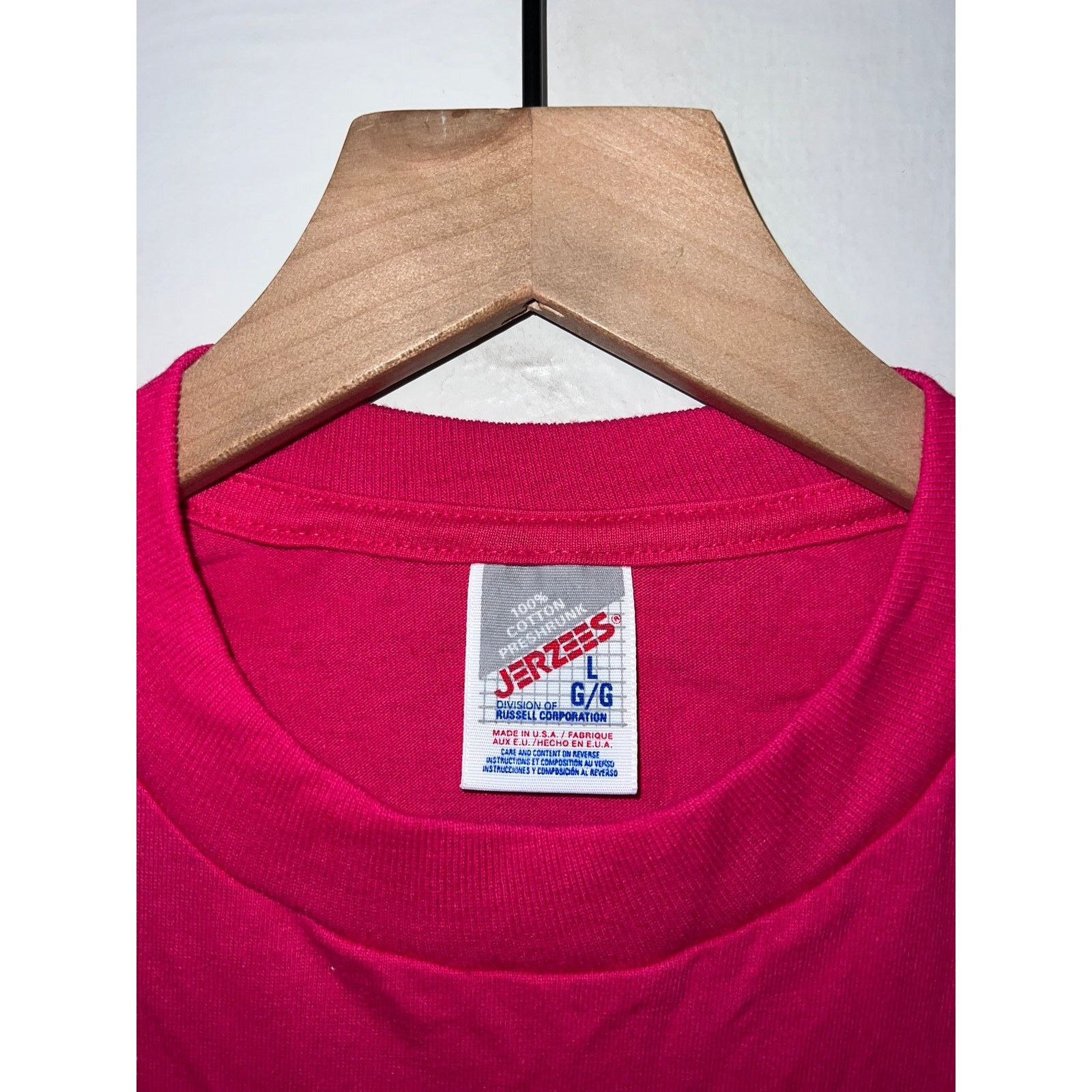Jerzees Vintage Montana Big Sky Country Shirt Pink Tee VTG 90s Large Size US L / EU 52-54 / 3 - 5 Thumbnail