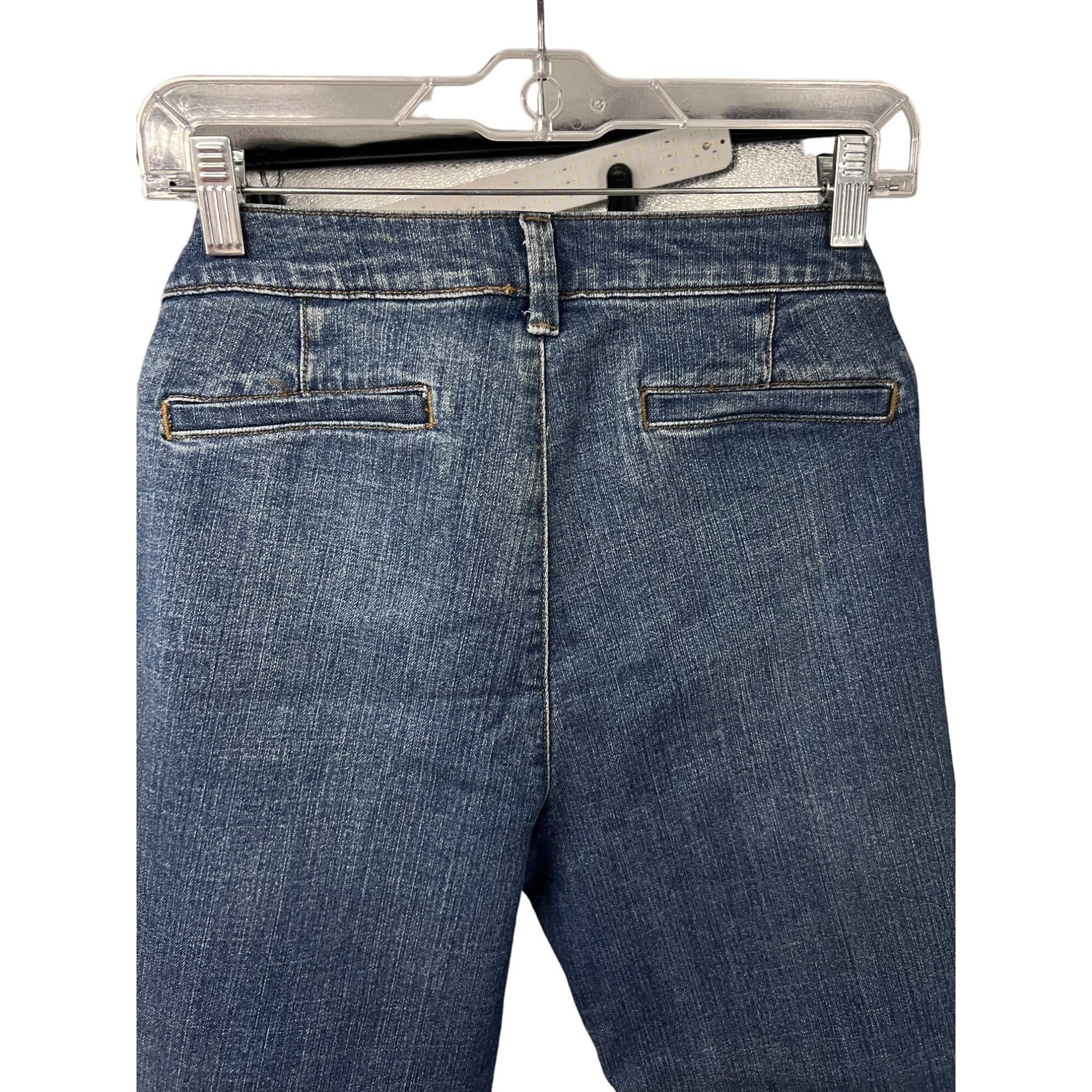 Vintage Liz Claiborne Womens Classic Fit Crop Blue Denim Jeans Plus Size 34" / US 12 / IT 48 - 4 Thumbnail