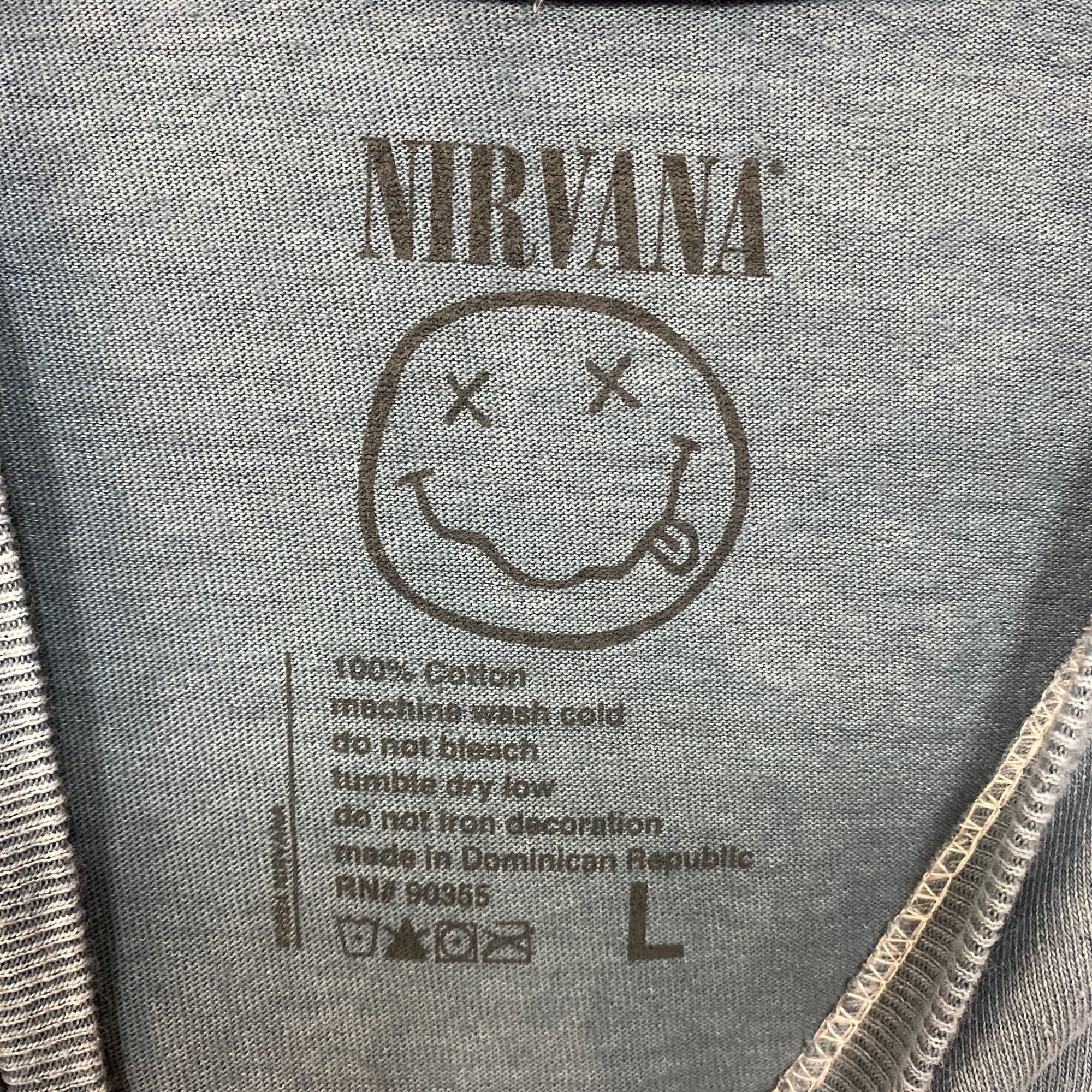 Nirvana Nirvana Nevermind Tour Dead Eye Smiley Band Gray T-Shirt Lar Size US L / EU 52-54 / 3 - 4 Thumbnail