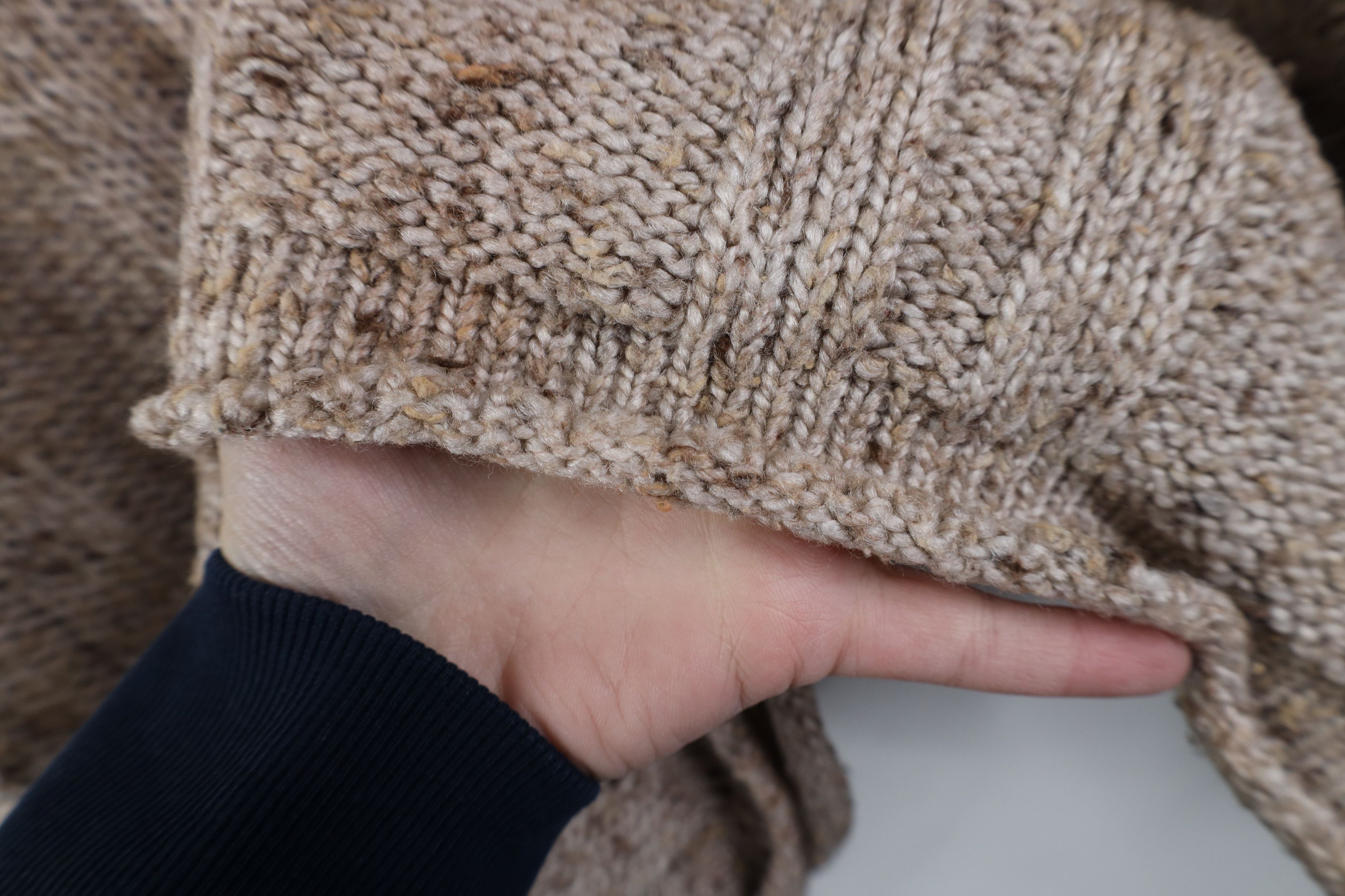 Vintage Vintage 90s Earth Tone Fleck Ribbed Mock Neck Sweater USA Size XL / US 12-14 / IT 48-50 - 7 Thumbnail
