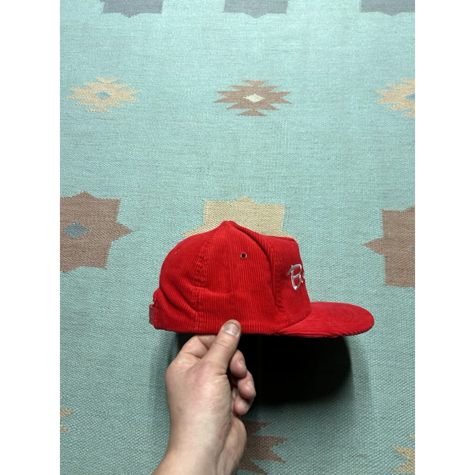 Vintage VINTAGE SnapBack Hat Corduroy Cap bob Evans restaurant food red adjustable Men Size ONE SIZE - 8 Thumbnail