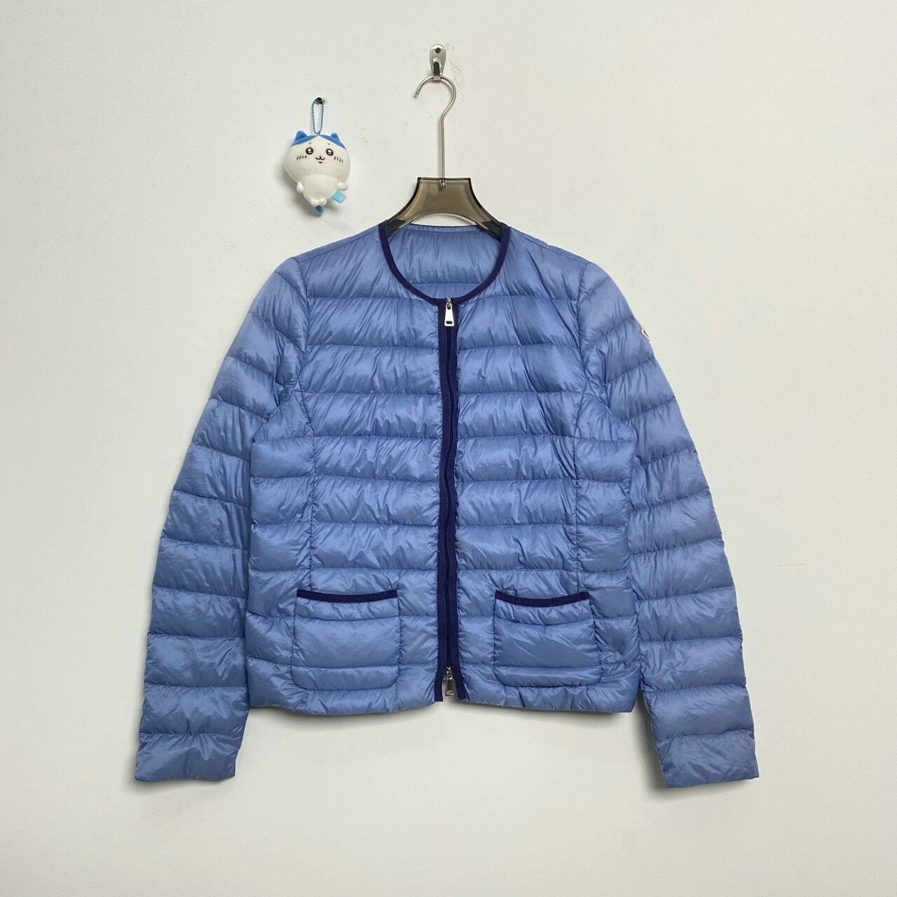 Moncler Moncler Light Blue Down Jacket Size 3 Size L / US 10 / IT 46 - 1 Thumbnail