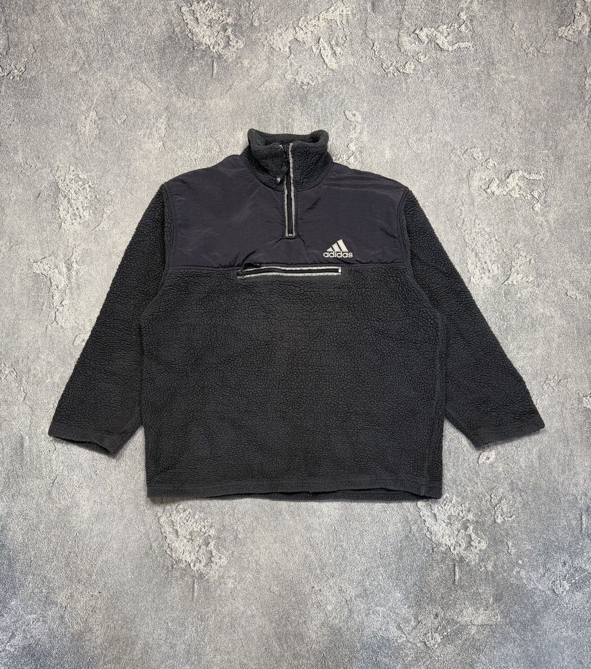 Adidas Adidas Vintage Fleece Jacket 1/4 zip Size S Size US S / EU 44-46 / 1 - 1 Thumbnail