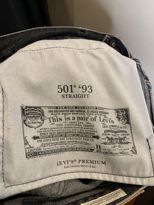 Levi's *RARE* 1/1 Levi’s Premium Flared 501 ‘93 Denim Jeans | Grailed