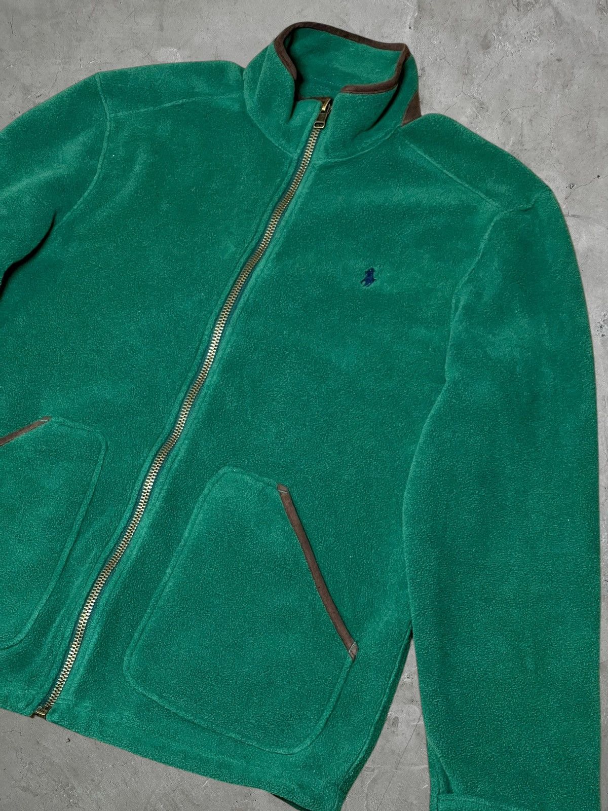 Polo Ralph Lauren Vintage Polo Ralph Lauren Fleece w/ Calf Leather Details Size US M / EU 48-50 / 2 - 5 Thumbnail