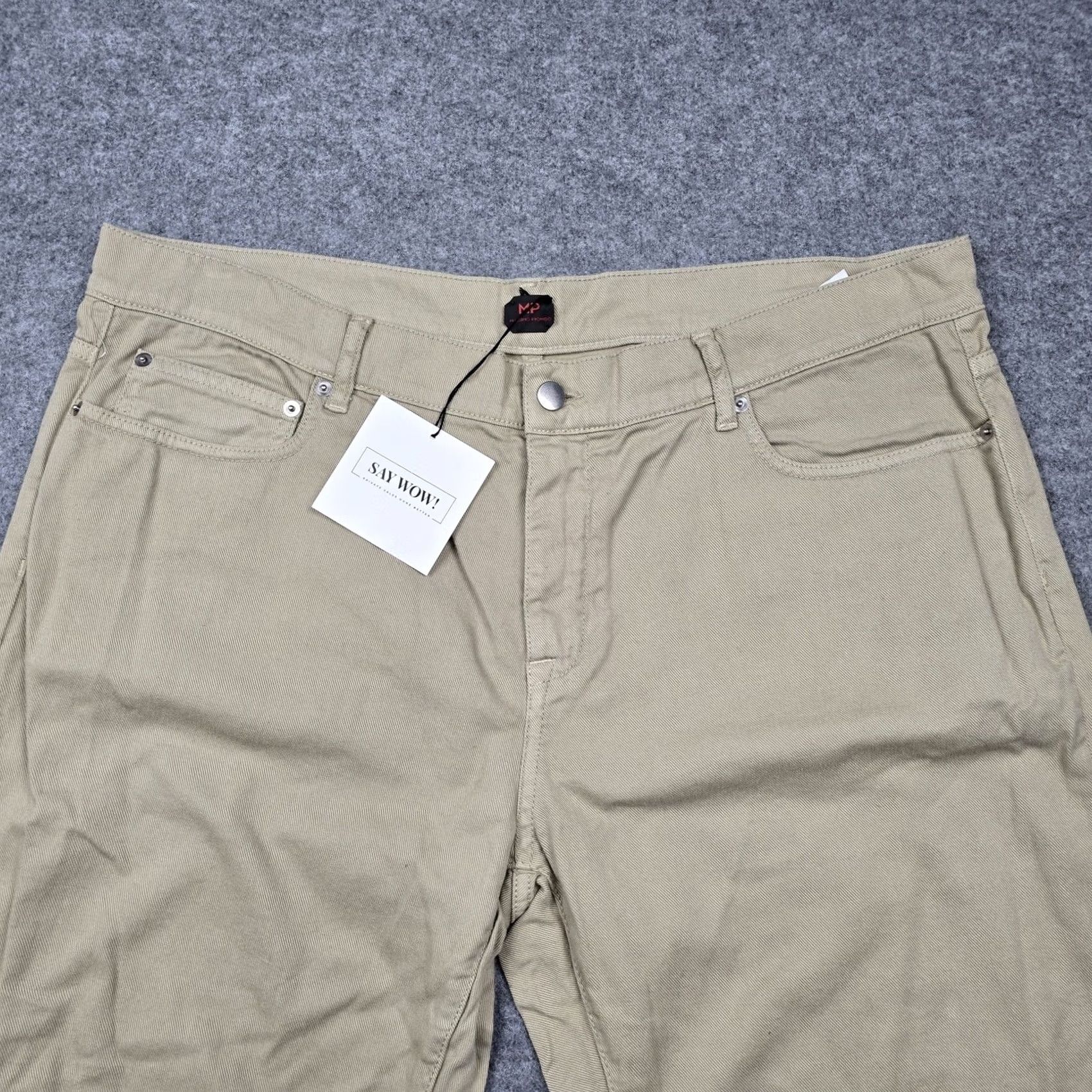 MP Massimo Piombo Massimo Piombo Alex 5 Pockets Jeans Mens Beige Denim Straight Italy New 34x34 Size US 40 / EU 56 - 2 Thumbnail