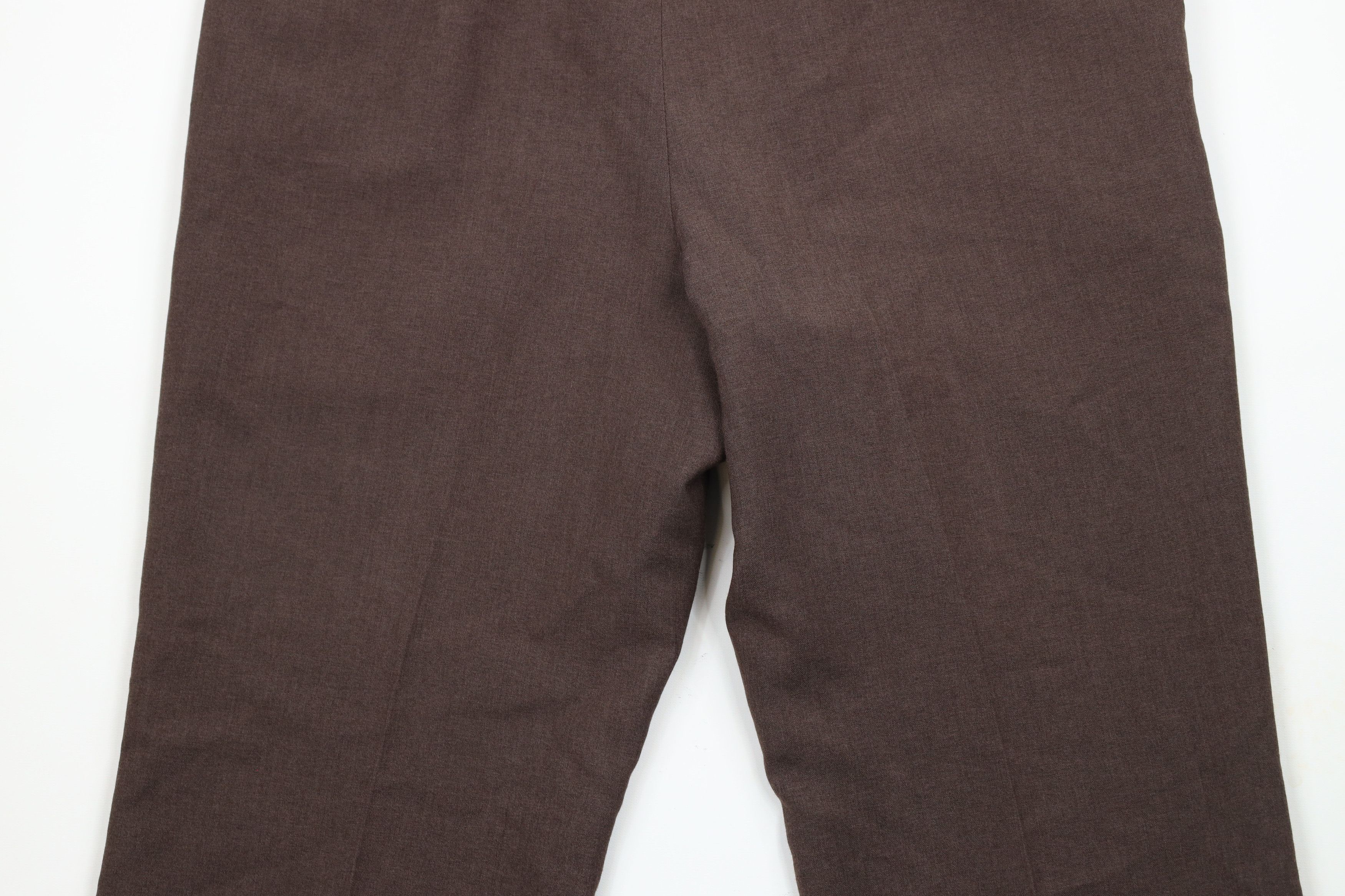 Vintage Vintage 90s Streetwear Wool Blend Knit Wide Leg Pants Brown Size US 38 / EU 54 - 11 Thumbnail