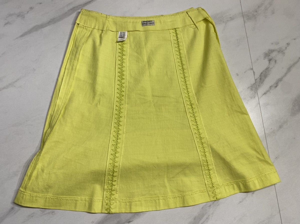Affliction × Alberta Ferretti × Designer Alberta Ferretti yellow cotton mini skirts made in italy Size 28" / US 6 / IT 42 - 6 Thumbnail