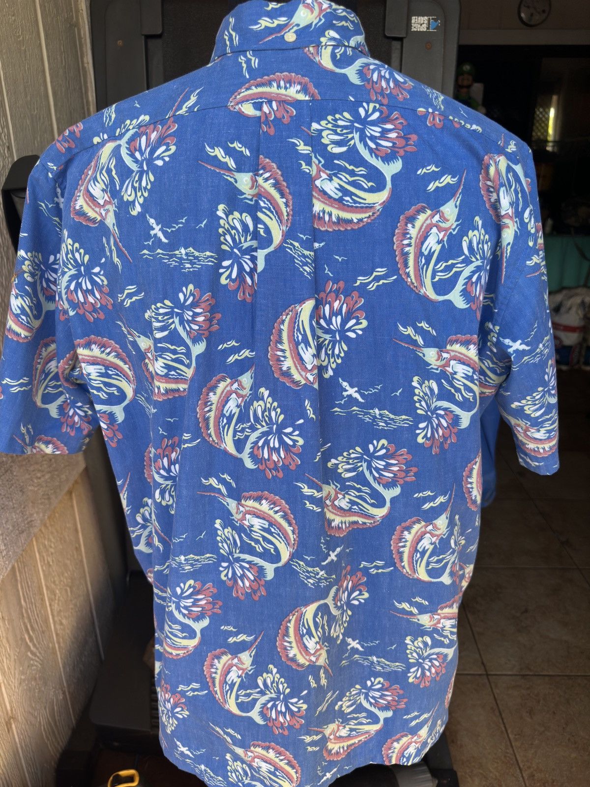 Reyn Spooner PreOwned Reyn Spooner Blue Hawaiian Fishes Men's L Size US L / EU 52-54 / 3 - 2 Thumbnail