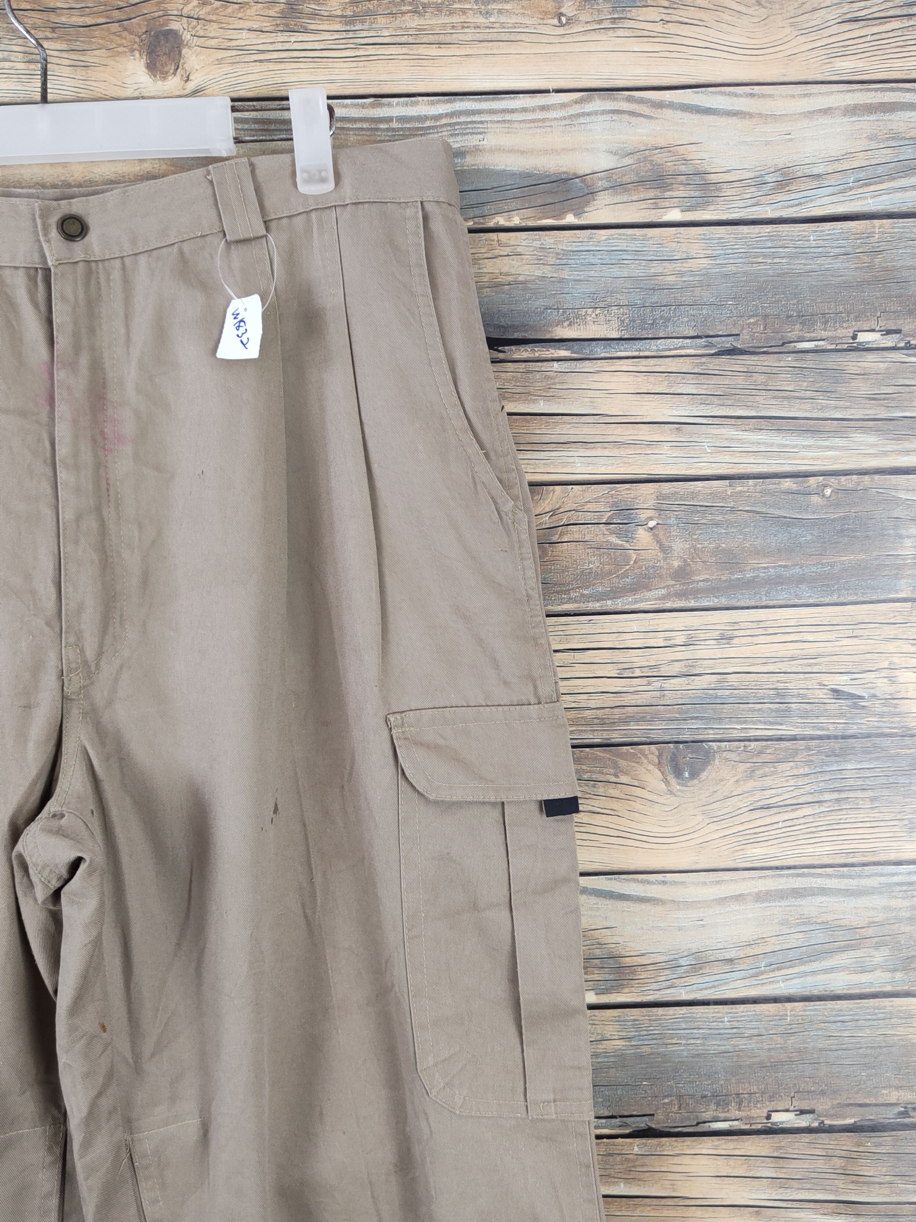 Japanese Brand Golf Master Brown Multipocket Tactical Cargo Pants #W1832 Size US 36 / EU 52 - 5 Thumbnail
