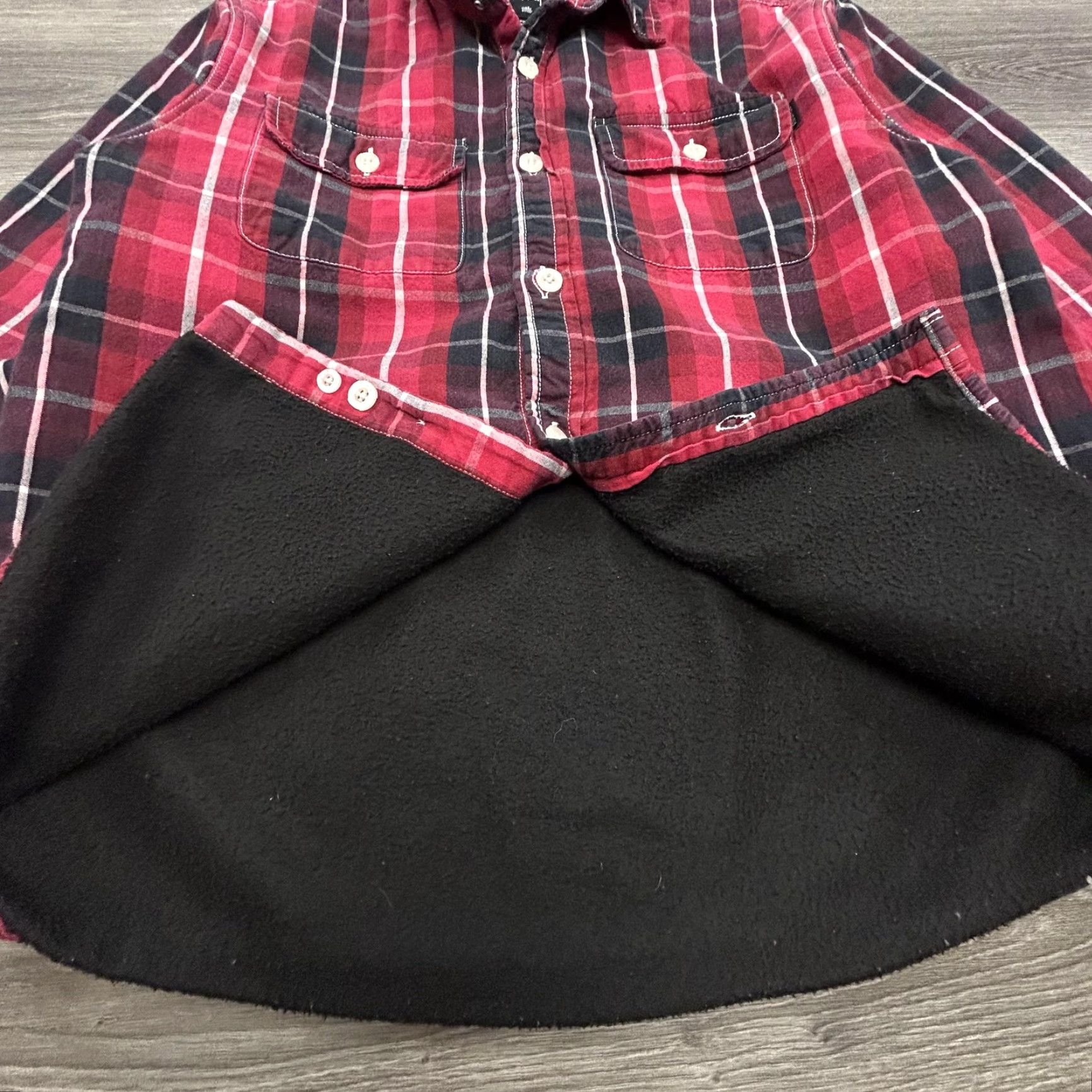 Vintage VINTAGE Stussy Shirt Jacket Mens Small Plaid Fleece Lined Button Up Flannel Shacket 90s Red Womens? Mens Size US S / EU 44-46 / 1 - 5 Thumbnail