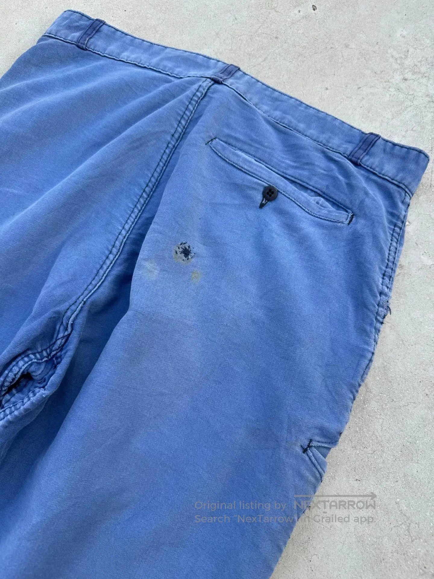 Vintage Vintage 50s French Moleskin Work Pants. Size US 36 / EU 52 - 8 Thumbnail