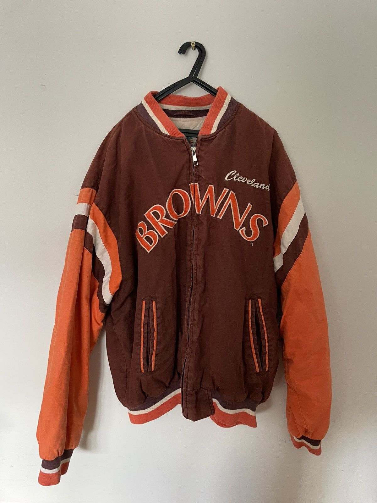 Mirage Cleveland browns - ‘mirage’ jacket - large Size US L / EU 52-54 / 3 - 2 Thumbnail