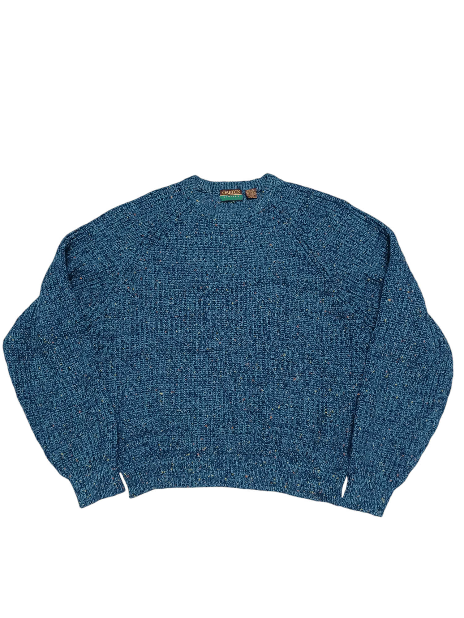 Oakton Limited OAKTON VINTAGE 90S MADE IN HONG KONG KNIT FIRE SWEATER Size US L / EU 52-54 / 3 - 1 Thumbnail