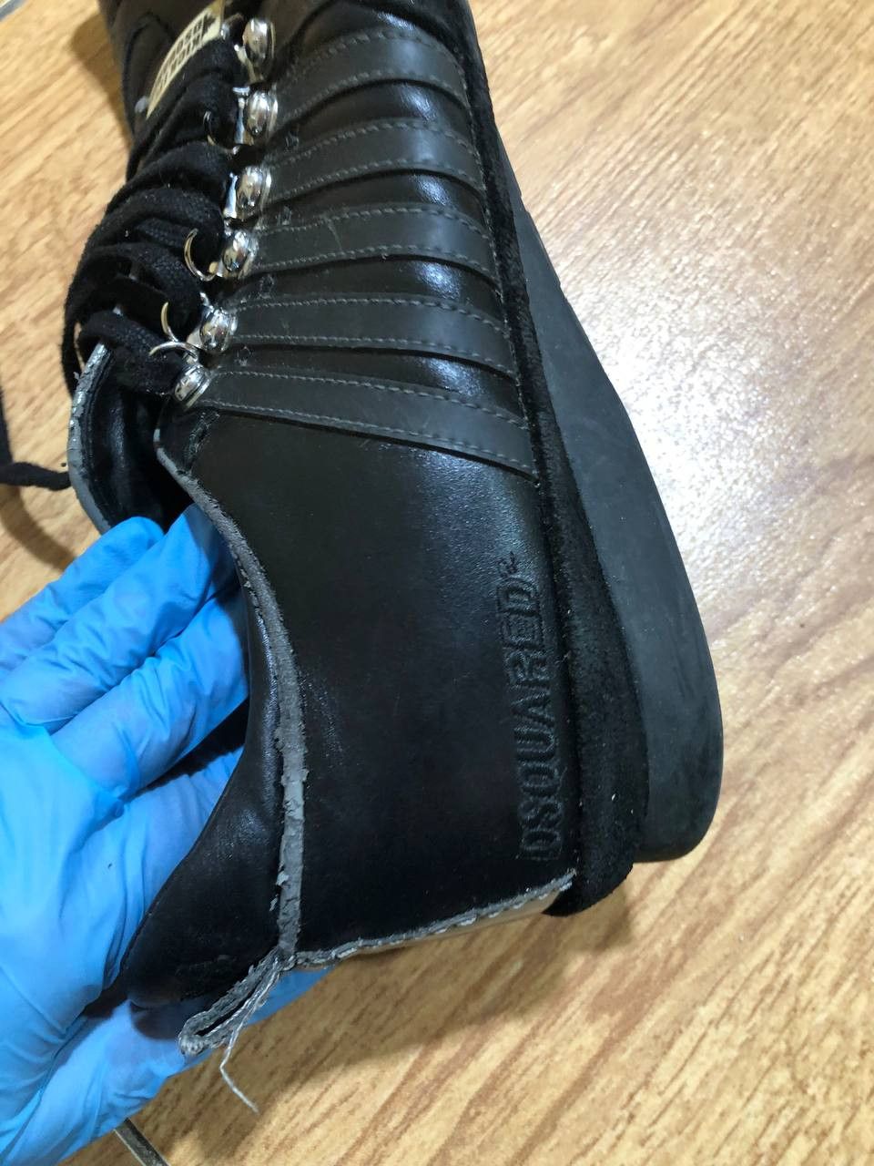 Dsquared2 Dsquared2 Mens Black Leather Lace Up Sneakers Size US 12 / EU 45 - 13 Thumbnail