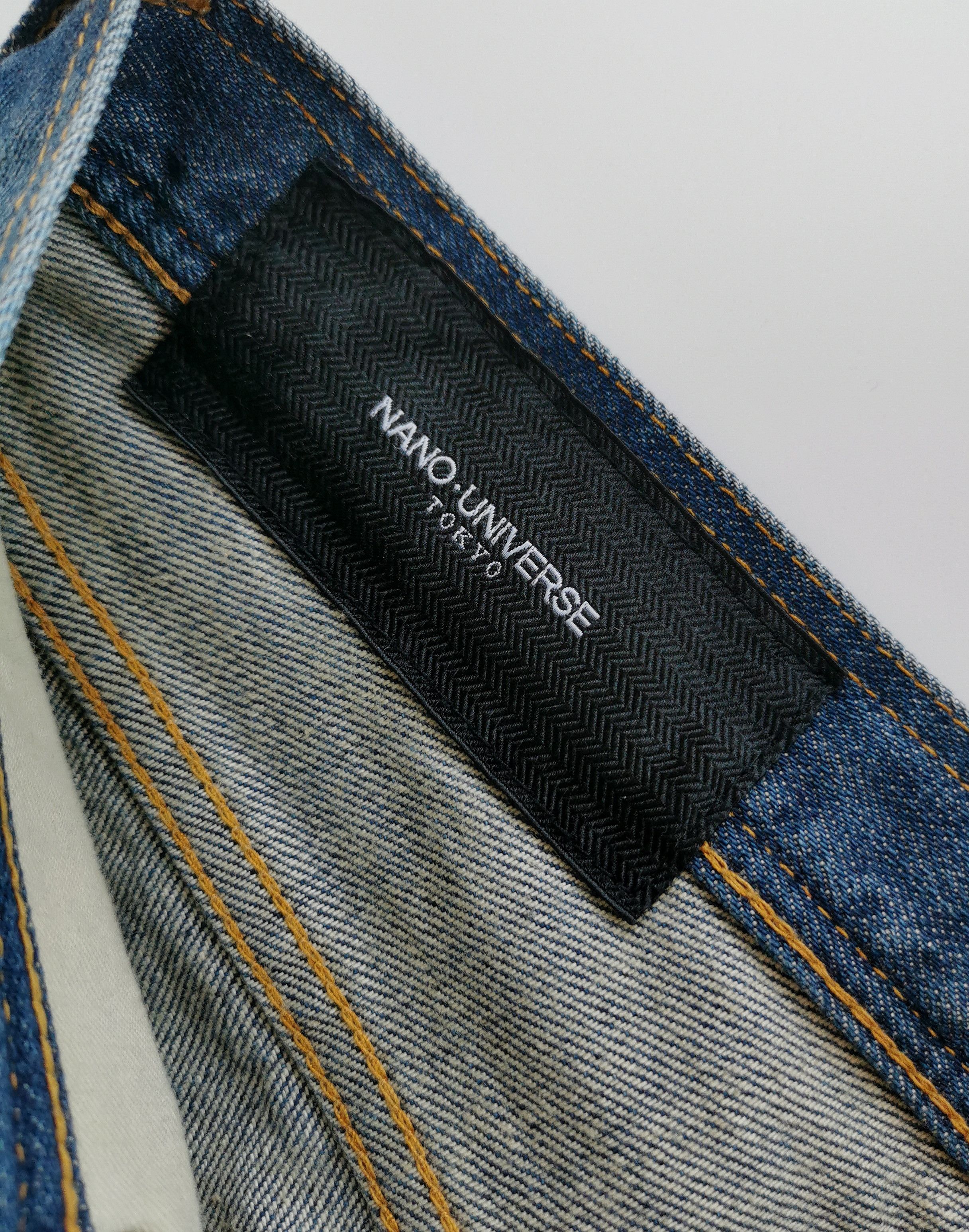 Number (N)ine Nano Universe Distressed Patchwork Boromono Denim Jeans Size US 29 - 4 Thumbnail