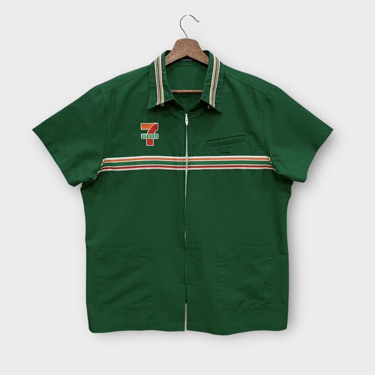 Seven 7 VINTAGE SEVEN ELEVEN UNIFORM WORKERS CASUAL SHIRT Size US L / EU 52-54 / 3 - 1 Thumbnail
