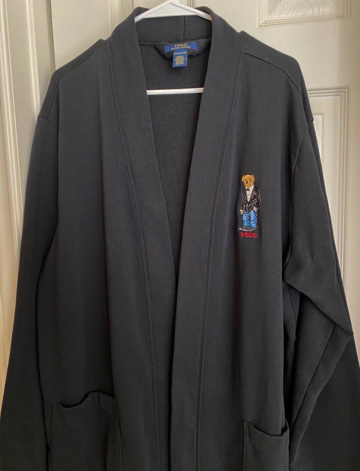 Polo Ralph Lauren Polo Ralph Lauren Teddy Bear Black Bathrobe Size S/M Size US M / EU 48-50 / 2 - 2 Thumbnail