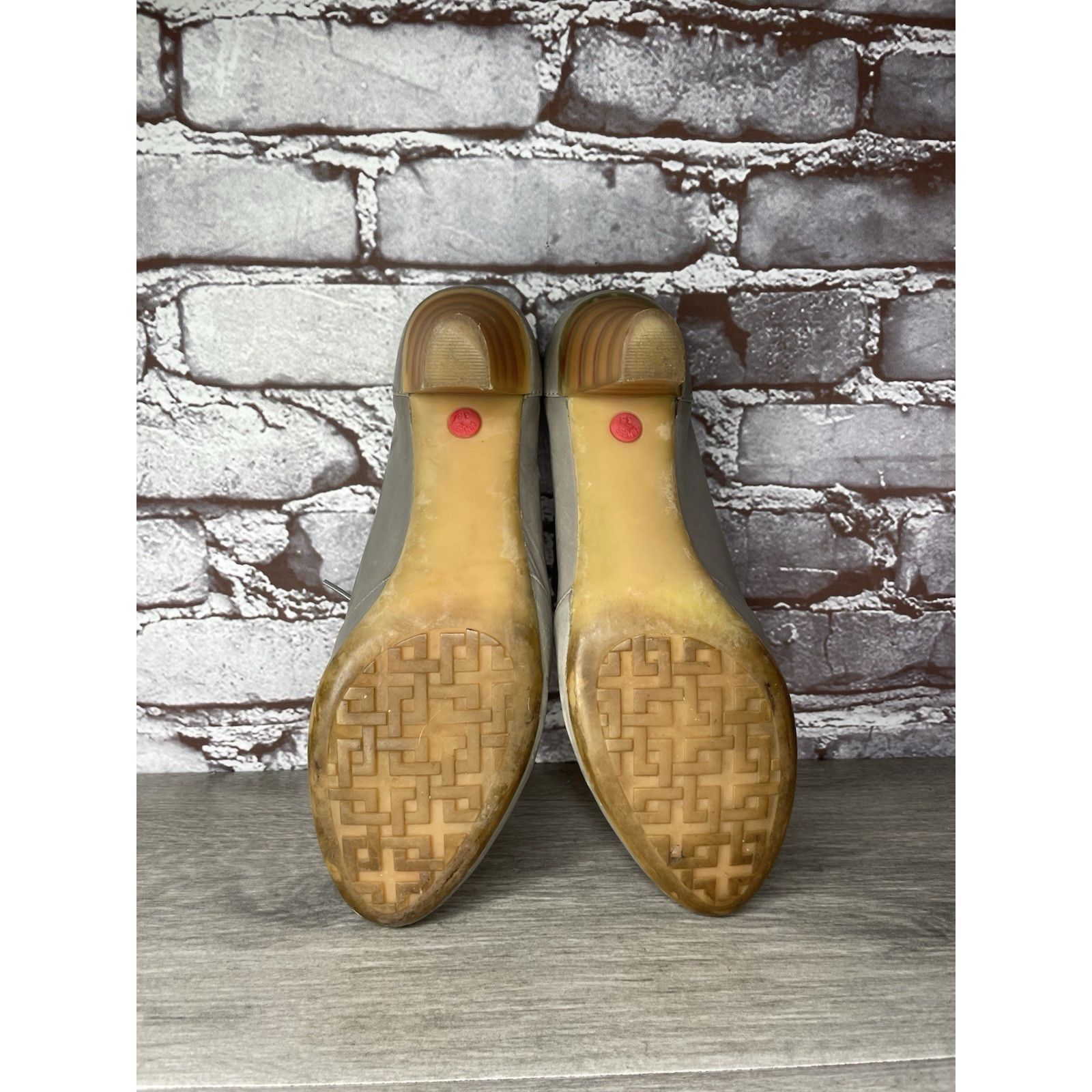 Camper Camper Gray Leather High Heel Lace Up Oxfords Shoes Women Sz Size US 7.5 / IT 37.5 - 12 Thumbnail