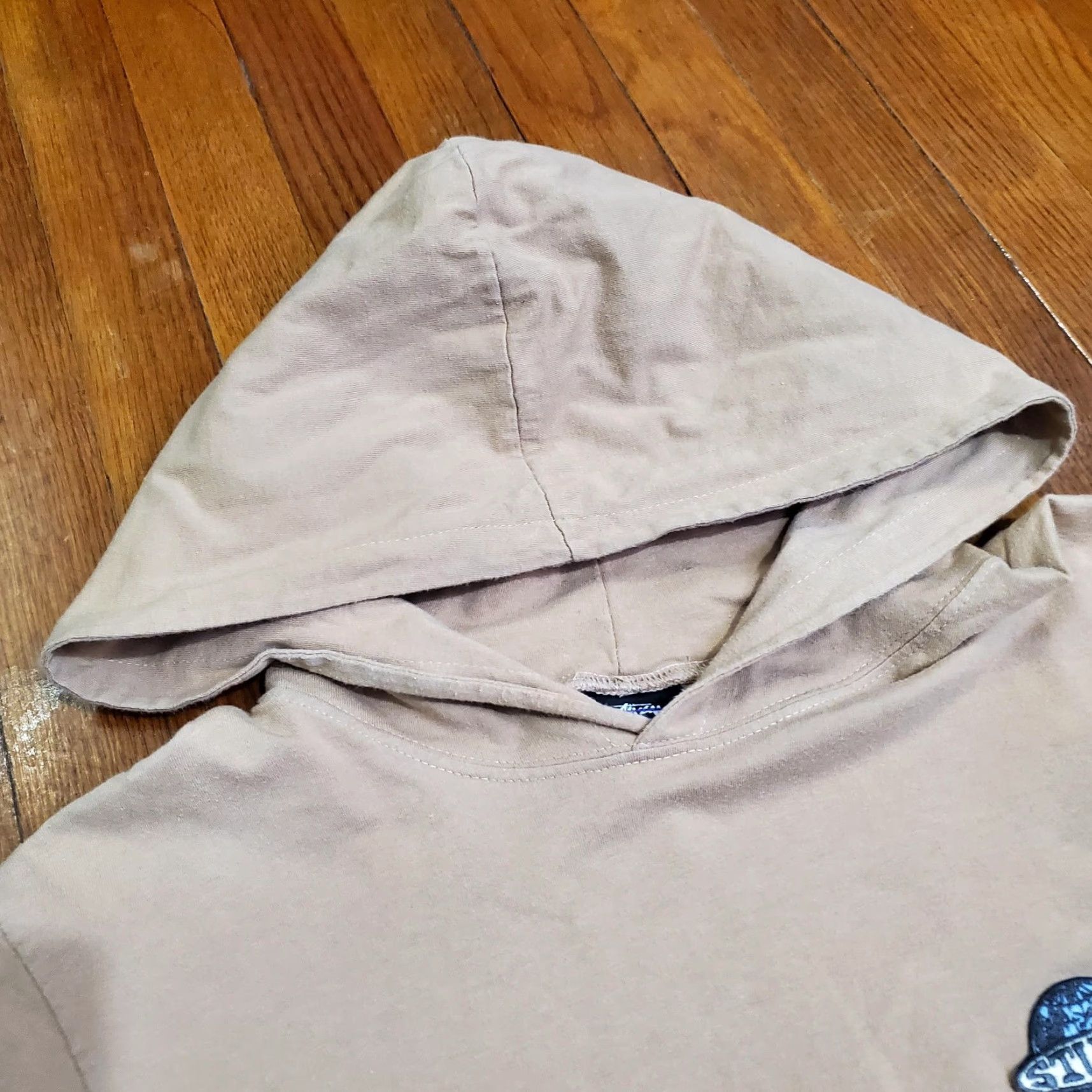 Logo 7 VINTAGE Stussy Hoodie Mens M Beige Lightweight Pullover Long Sleeve Logo Shirt Size US M / EU 48-50 / 2 - 7 Thumbnail