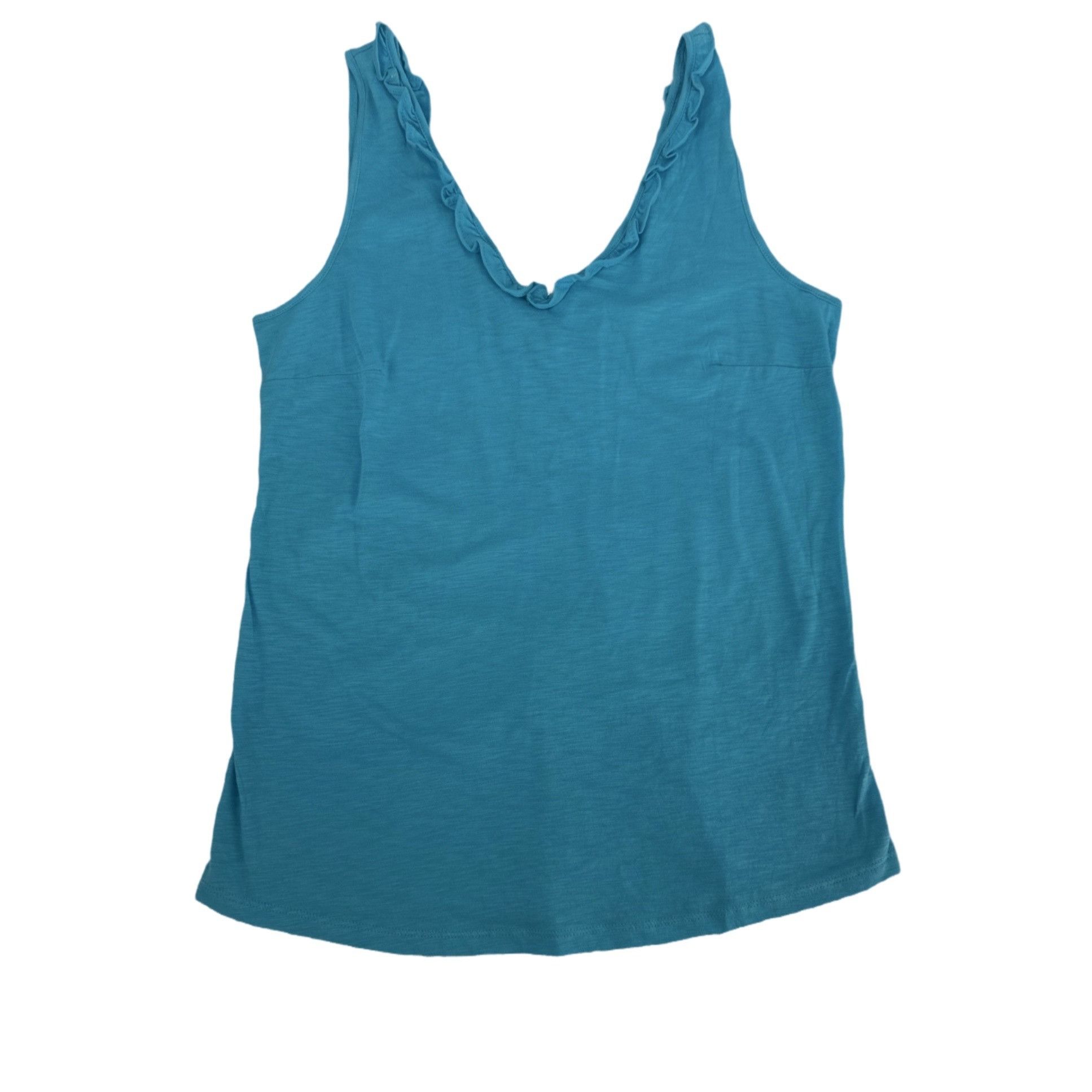 Lilly Pulitzer NWOT Lilly Pulitzer Gigi Ruffle Tank Top Lunar Blue Size S Size S / US 4 / IT 40 - 3 Thumbnail