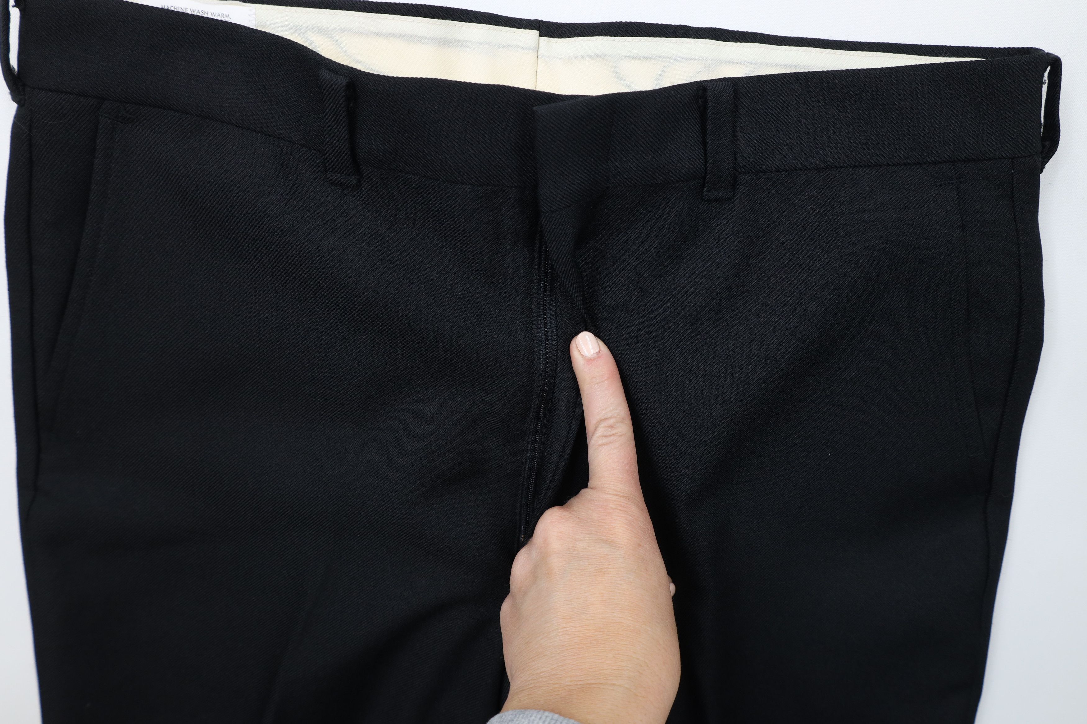 Vintage Vintage 70s Streetwear Flared Wide Leg Chino Pants Black USA Size US 32 / EU 48 - 5 Thumbnail