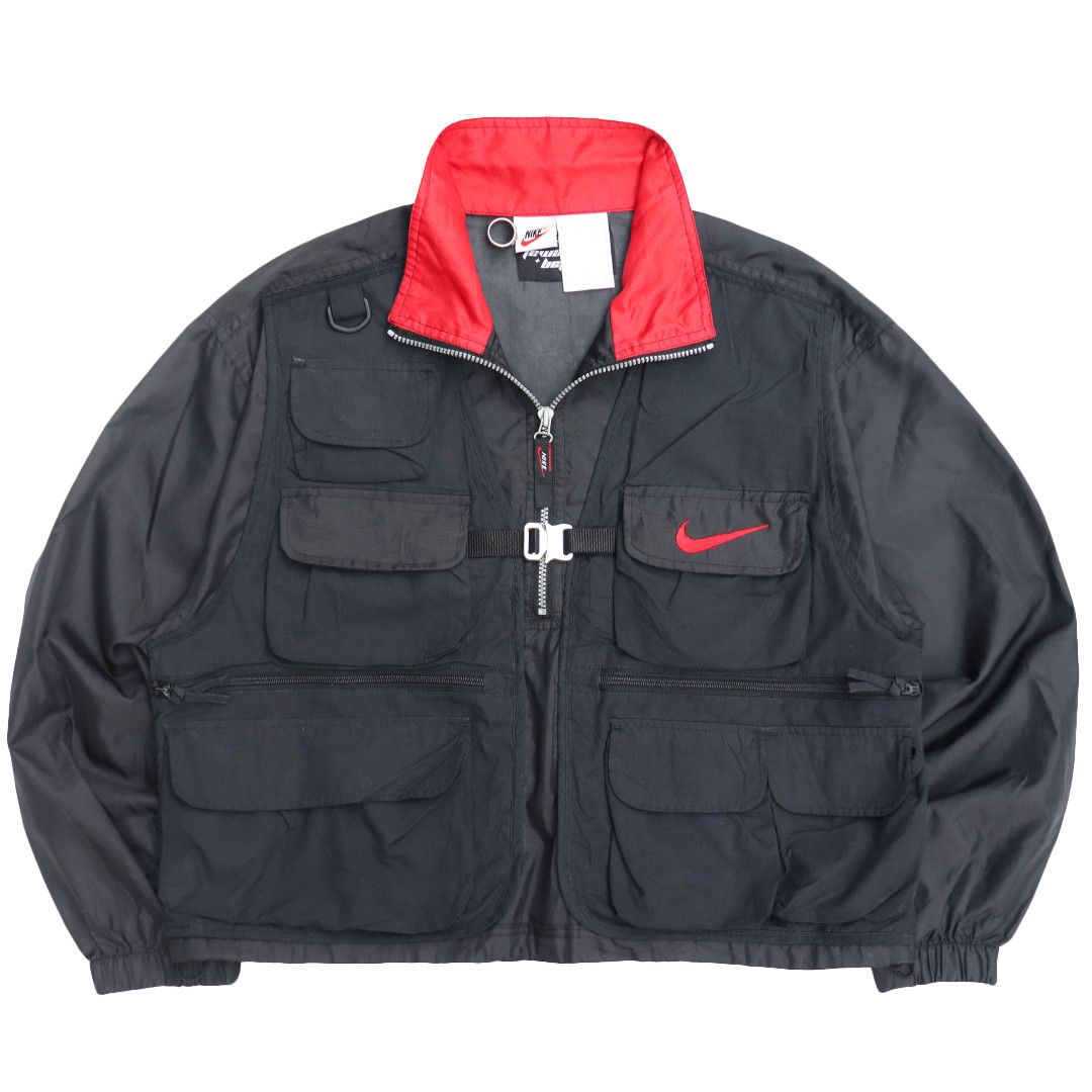 Nike × Streetwear Reworked Nike Halfzip Tactical Windbreaker Cropped ...