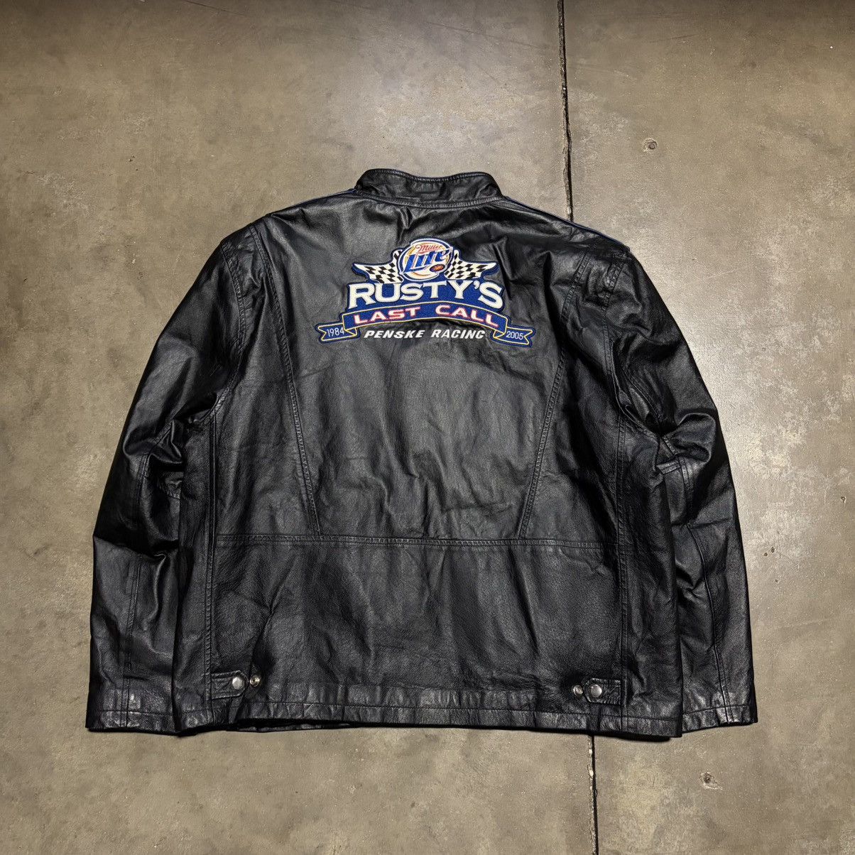 Chase Authentics Vintage Chase Authentic Leather NASCAR Jacket Rusty Wallace Size US XL / EU 56 / 4 - 8 Thumbnail